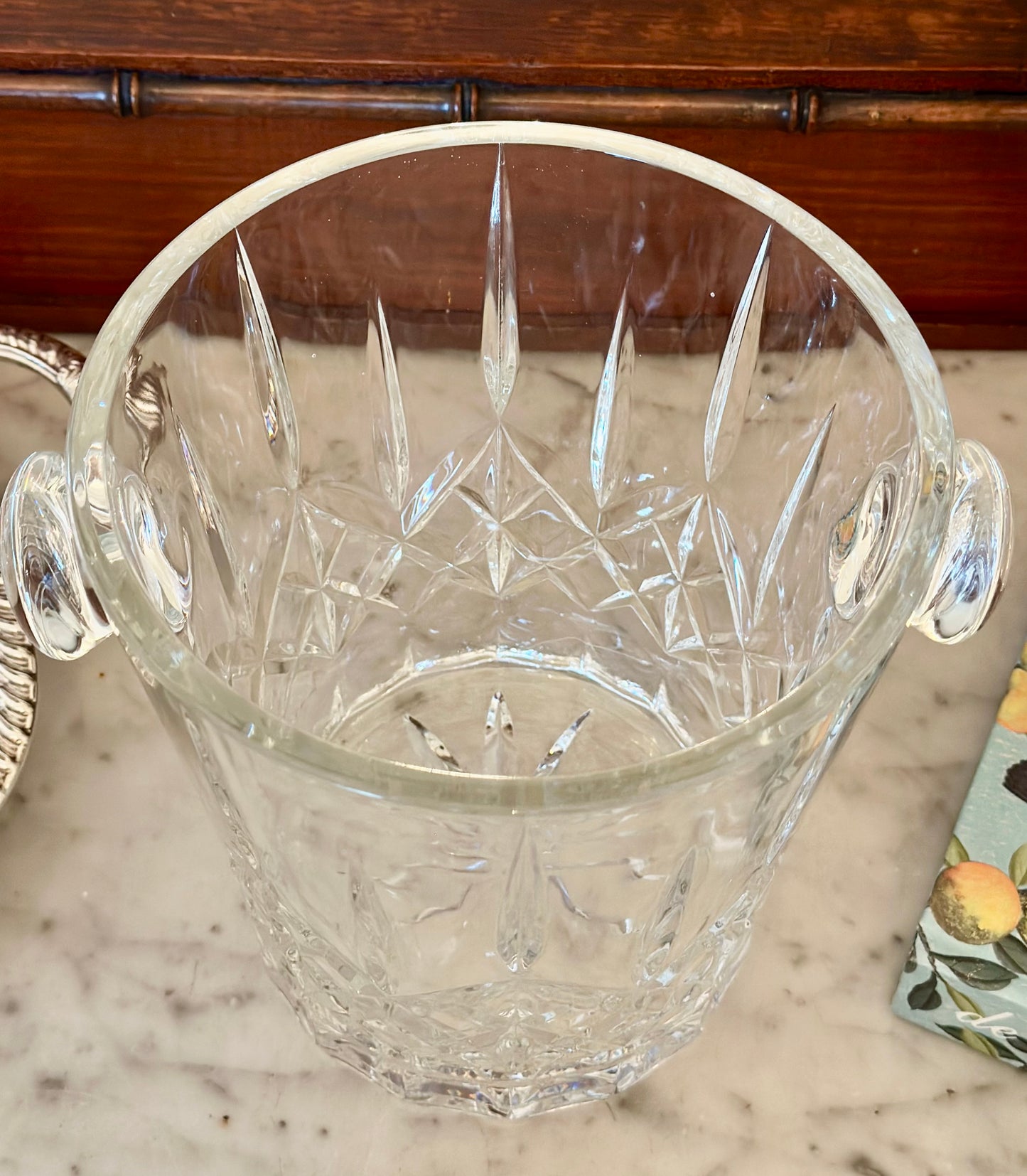 Cut Crystal Ice Bucket