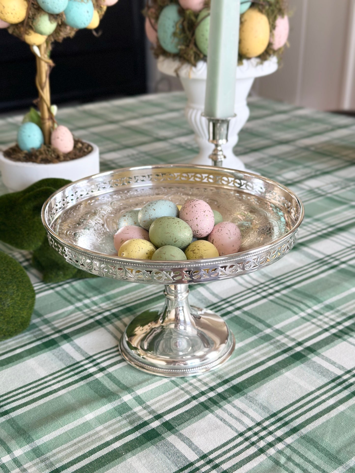 English Silverplate Pedestal Compote