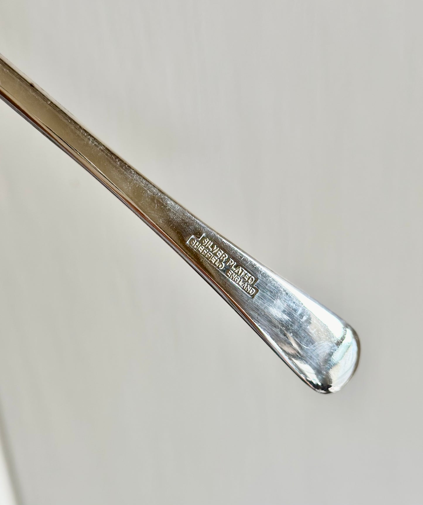 English Silverplate Cheese Knife Set