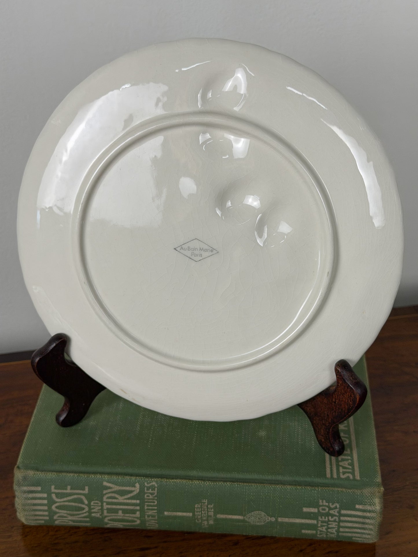 Vintage ‘Fraises en relief’ Majolica Plates