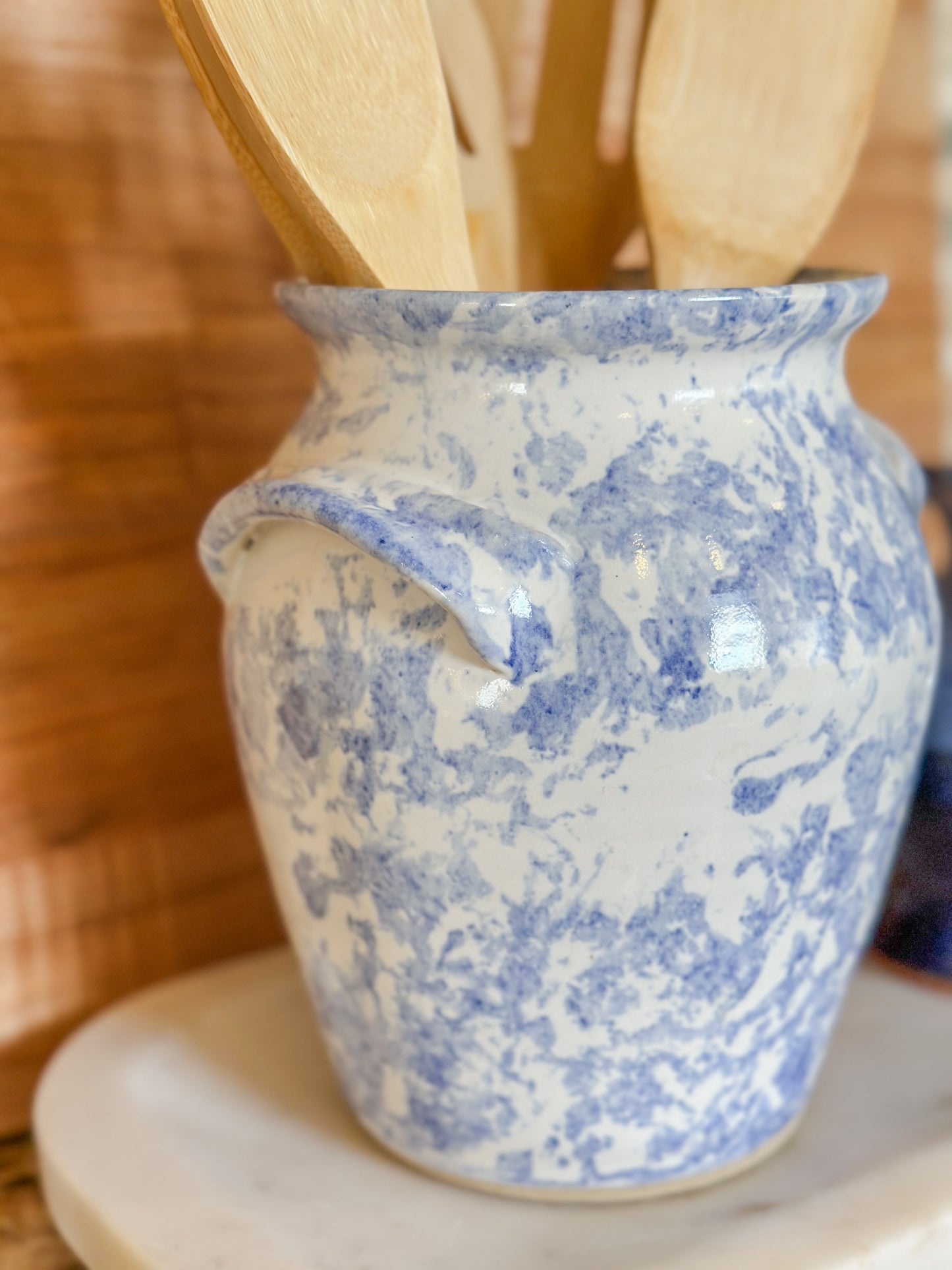Seagrove Spongeware Crock