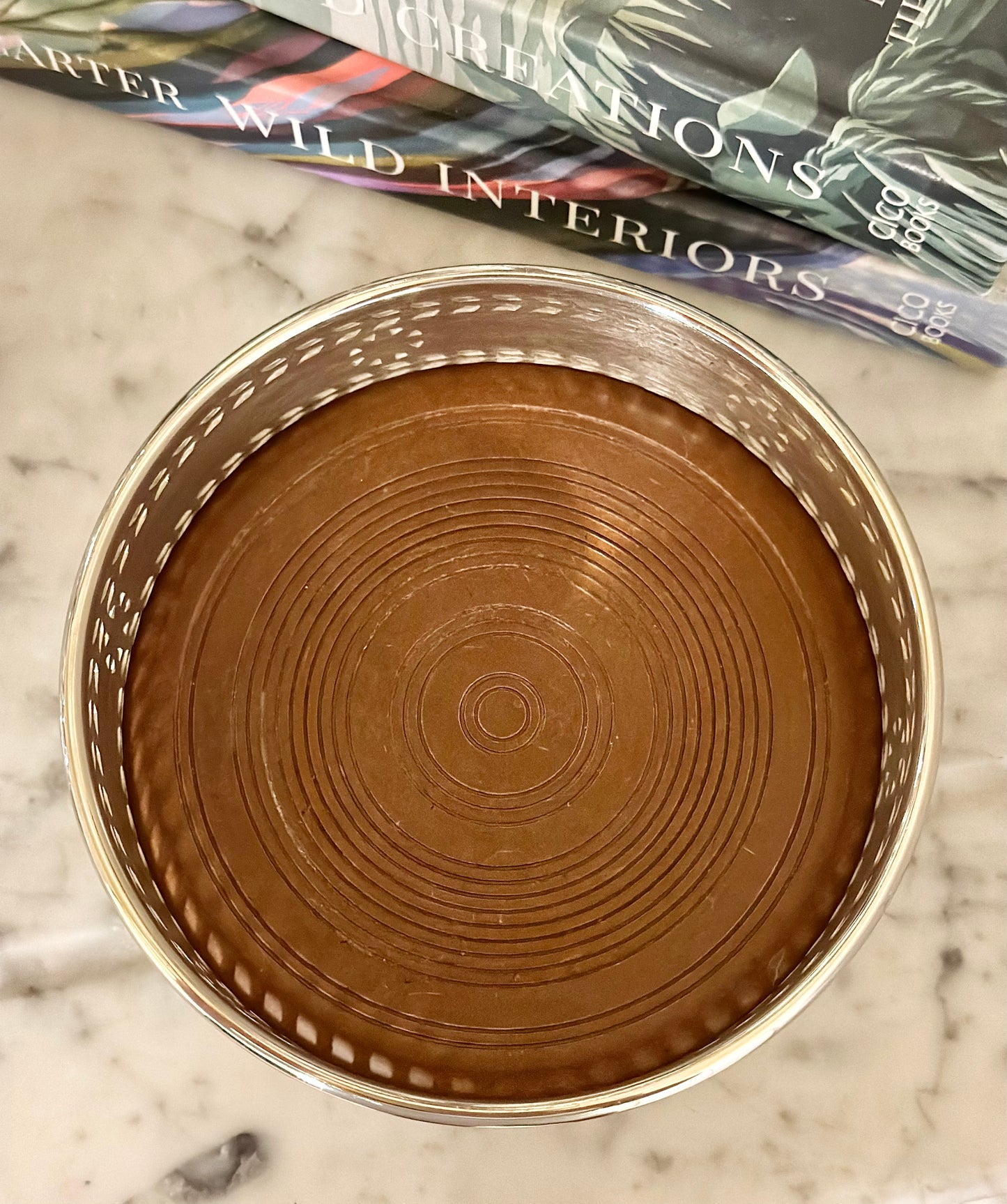 Vintage Silverplate and Teak Wine Bottle Coaster