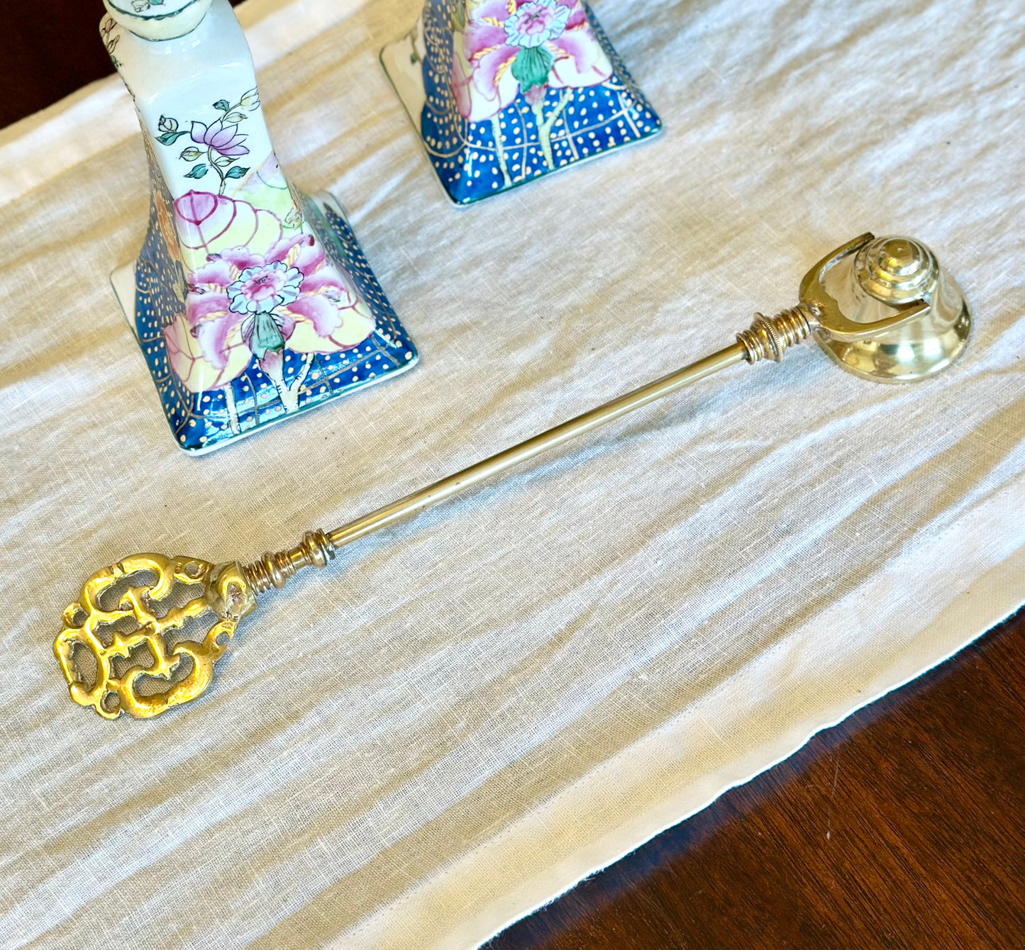 Vintage Large Brass Candle Snuffer