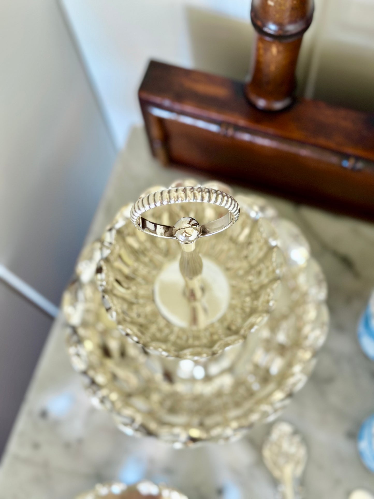 Silverplate Two-Tier Footed Serving Dish