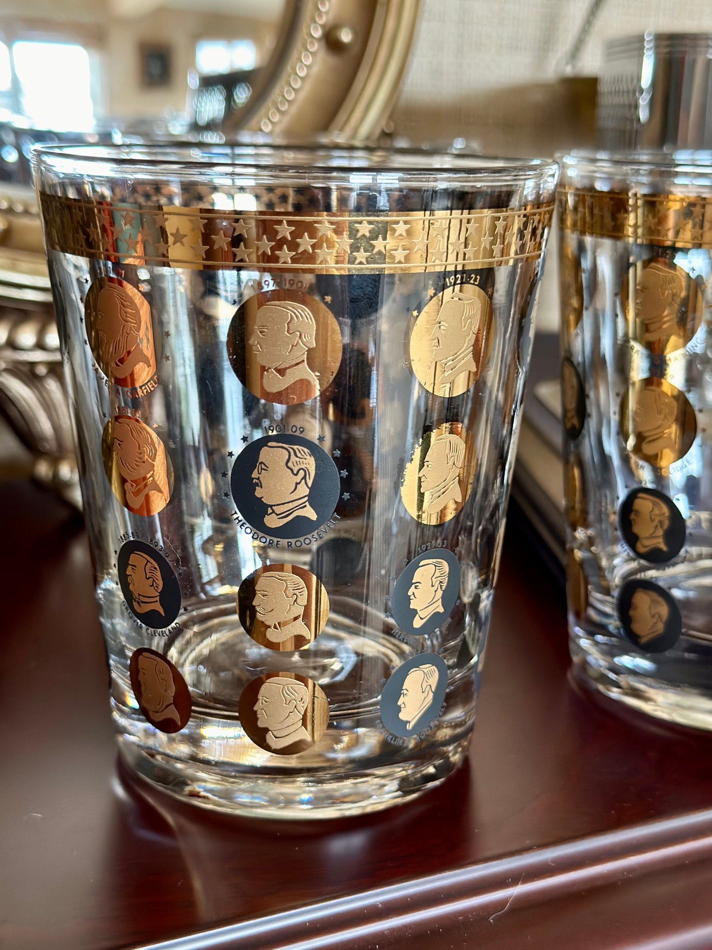 MCM Presidents Highball Glasses (Set of 4)