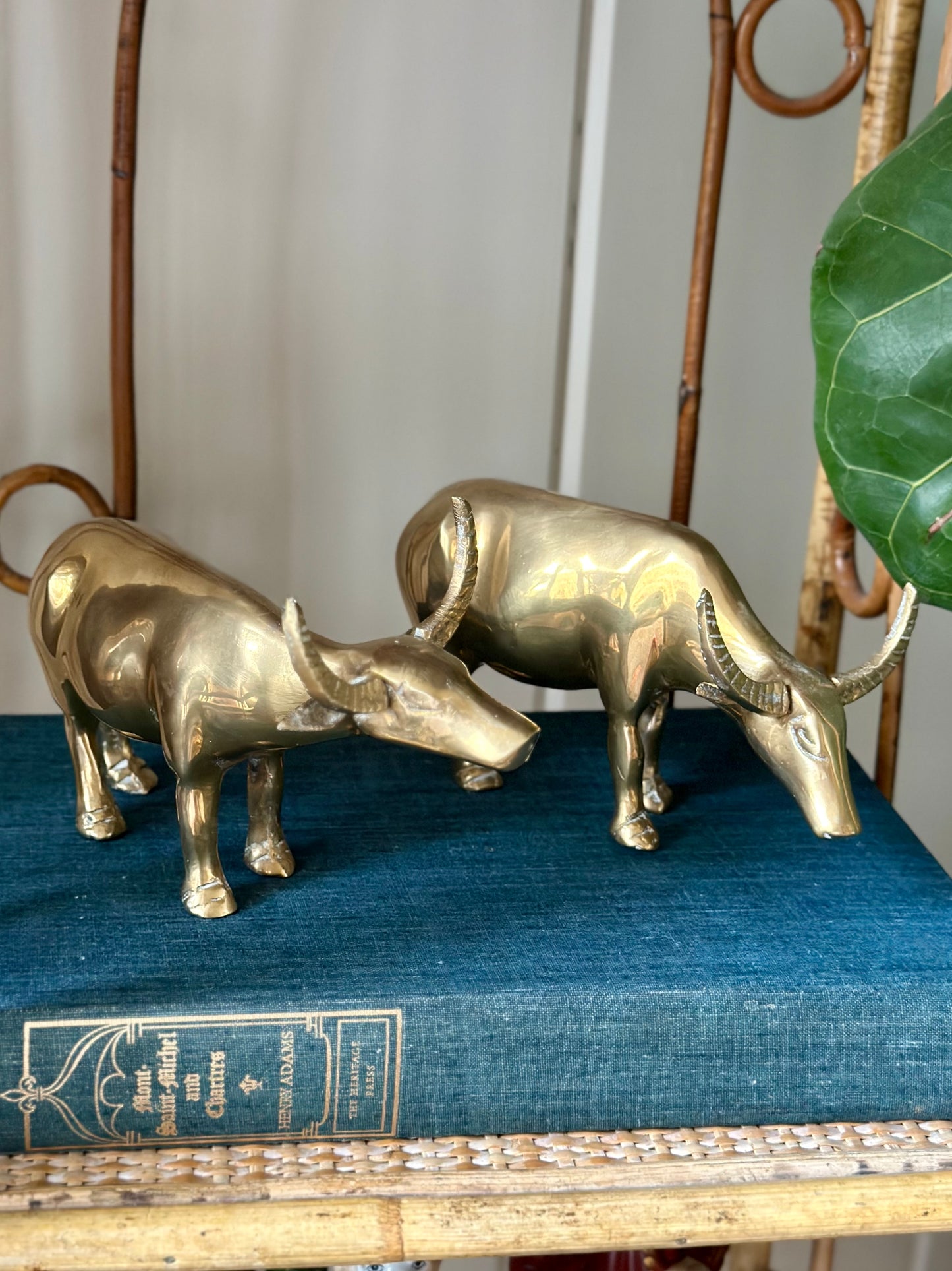 Brass Longhorn Figurine