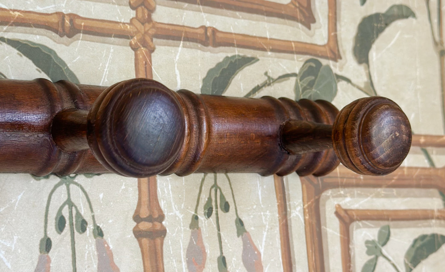Antique French Faux Bamboo Coat Rack