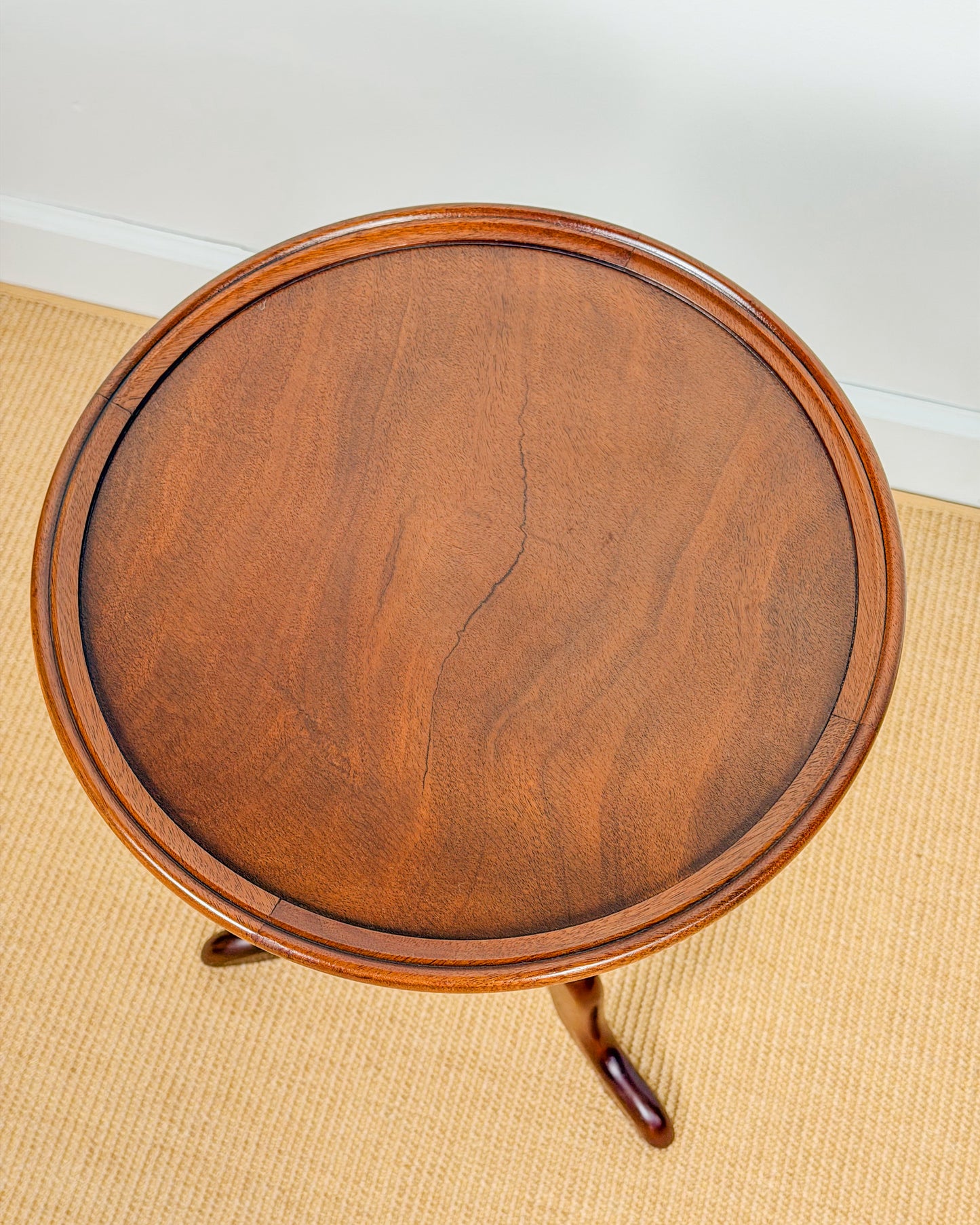 Antique English Mahogany Pedestal Table