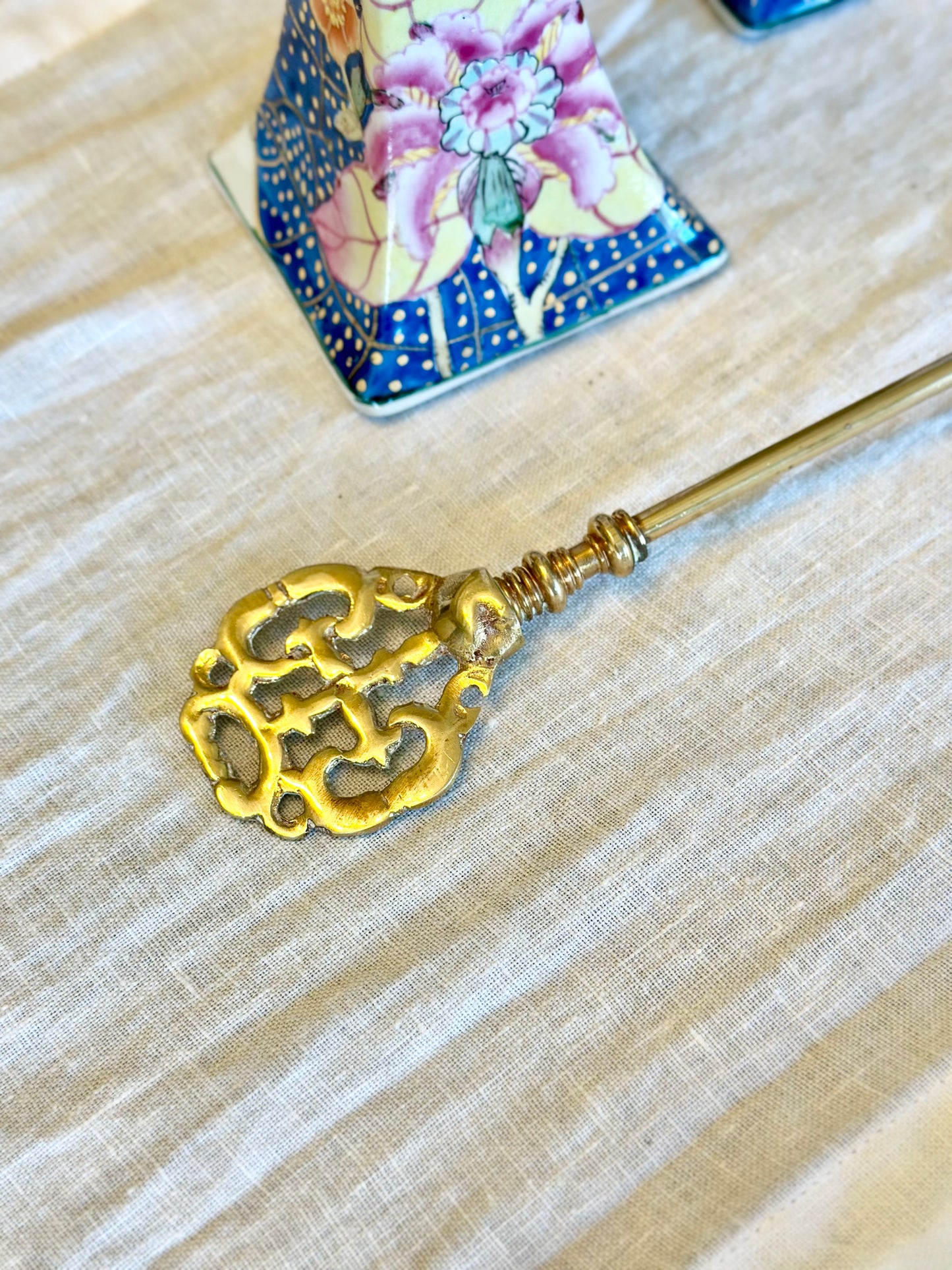 Vintage Large Brass Candle Snuffer