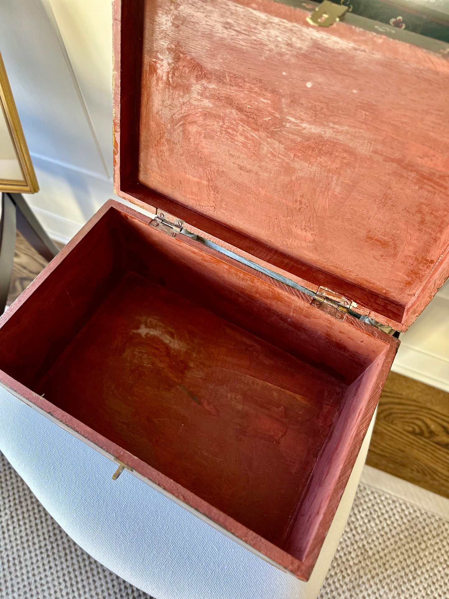 Mughal Style Hunting Scenes Painted Box