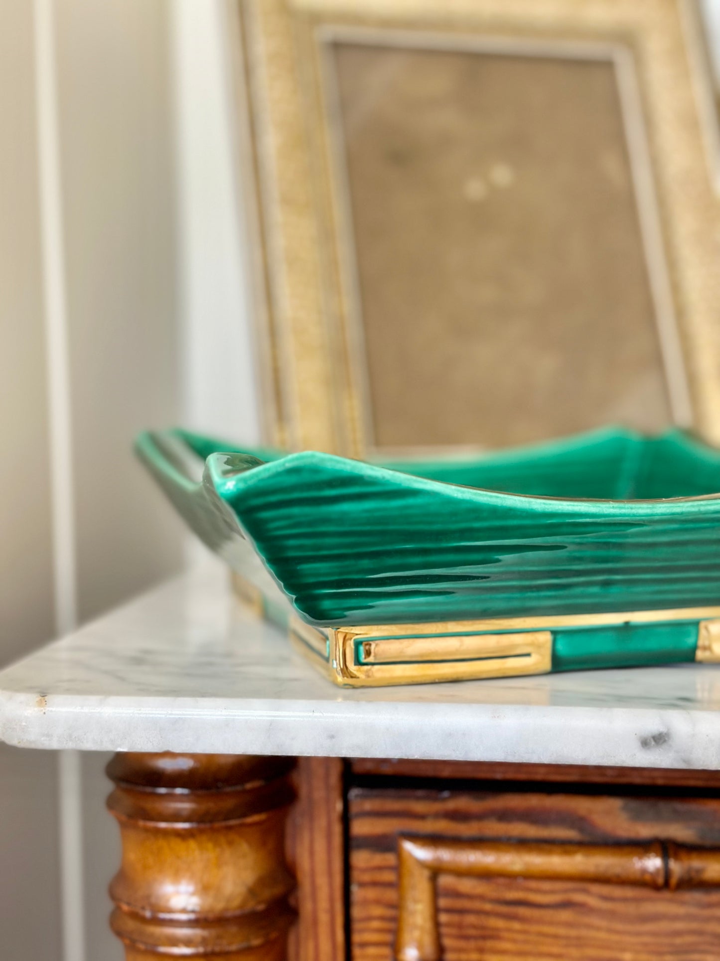 Emerald Ceramic Ashtray