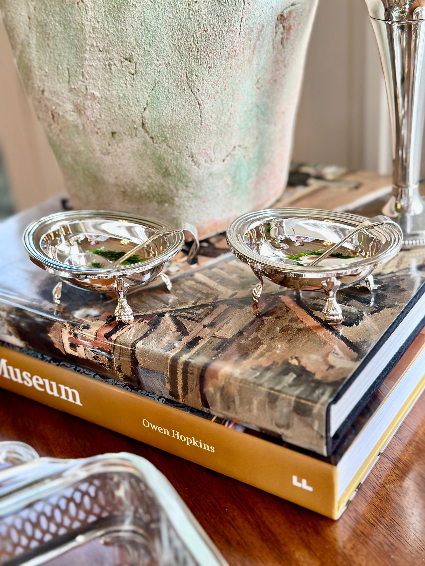 Silverplate Footed Salt Cellar