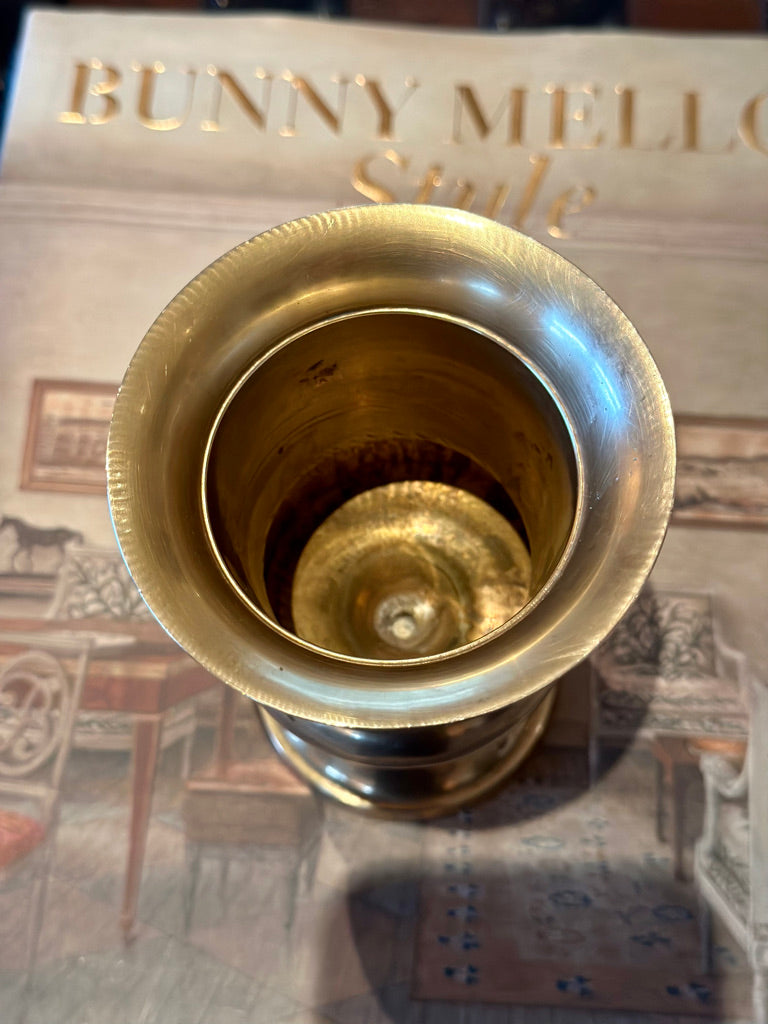 Vintage Brass Pedestal Urn