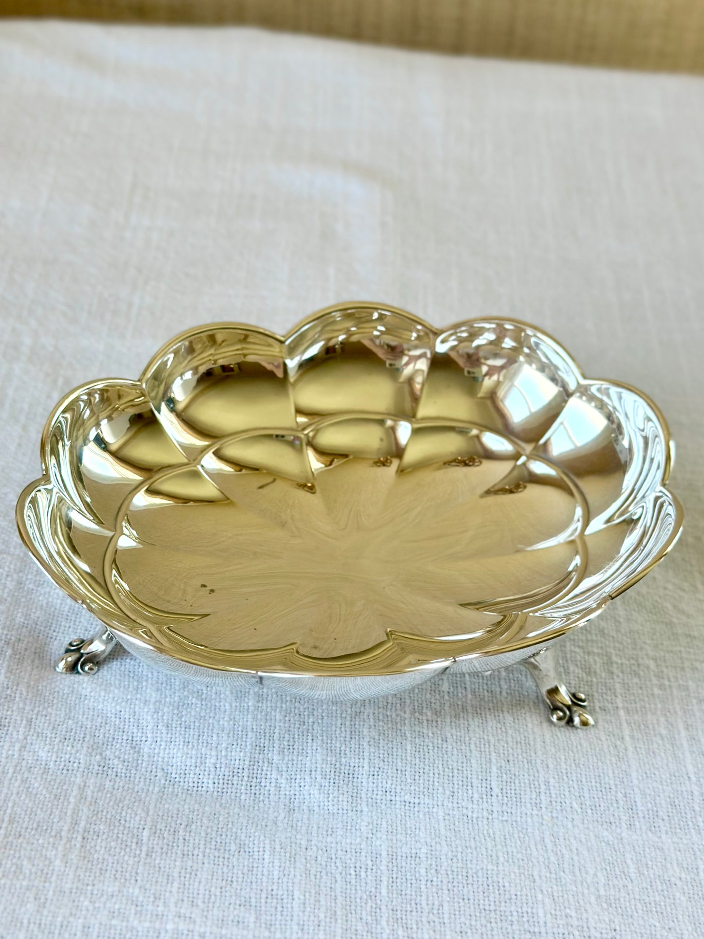 Sterling Silver Footed Bon Bon Dish
