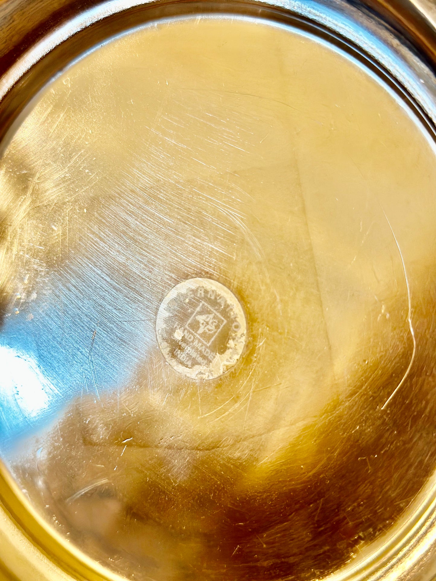 Silverplate Tall Wine Bottle Coaster