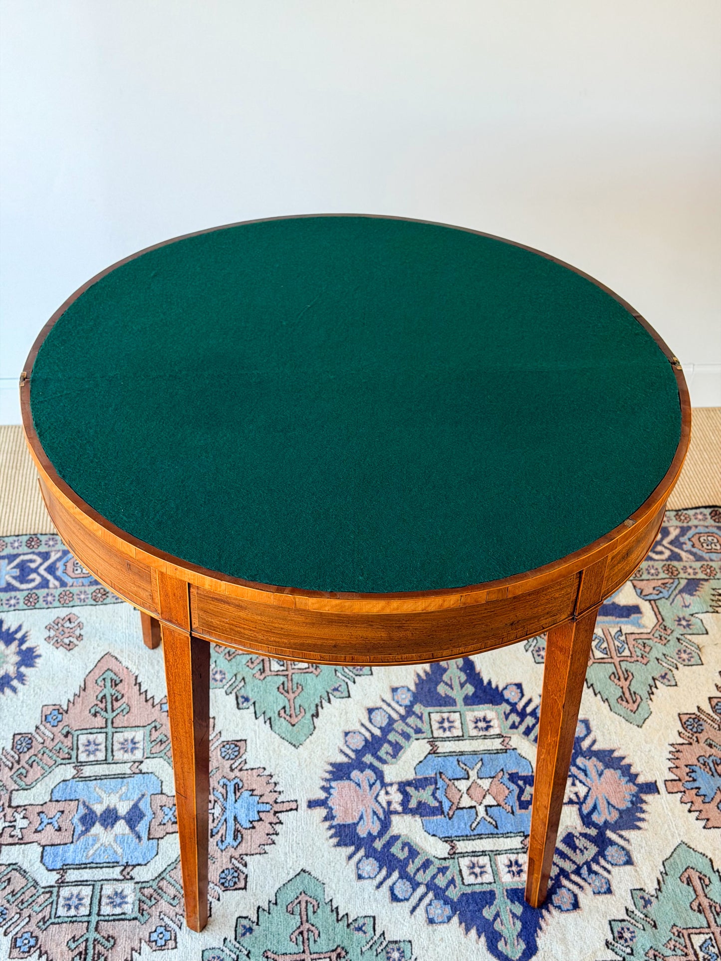 Georgian Demilune Card Table