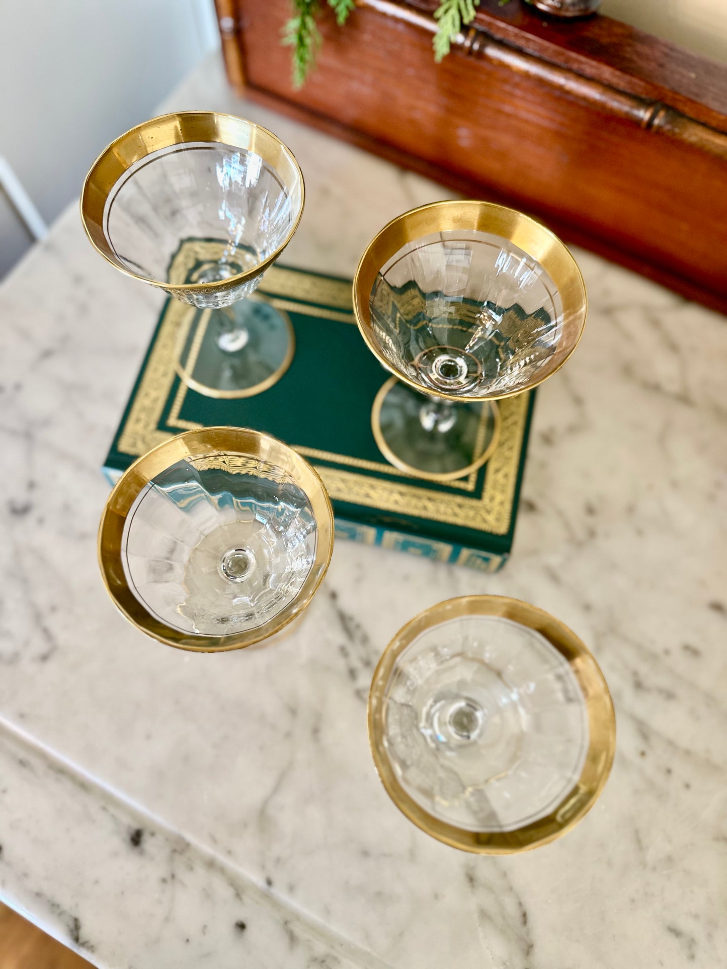 Tiffin Franciscan Coupe Glasses (Set of 4)