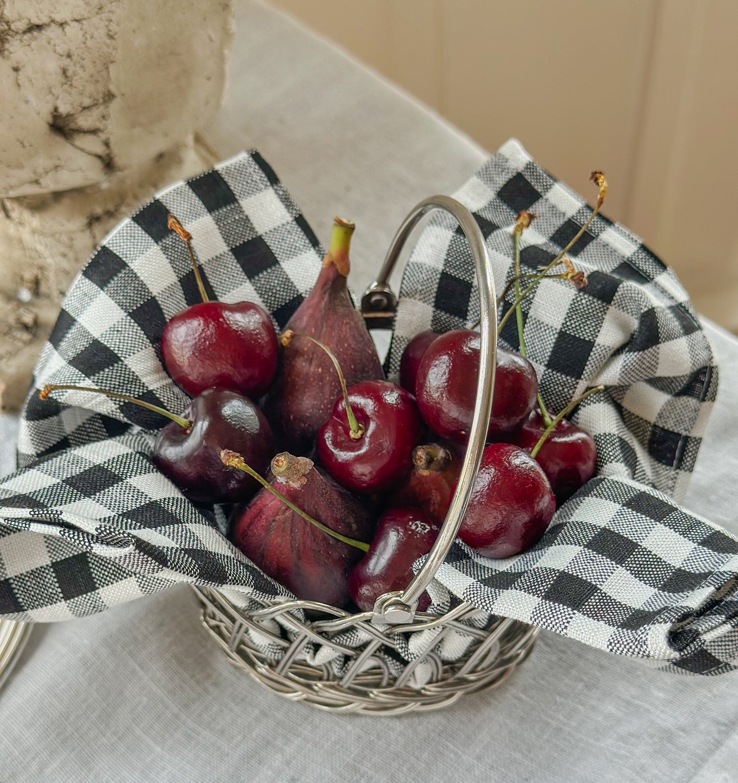 Vintage Silver Wire Basket
