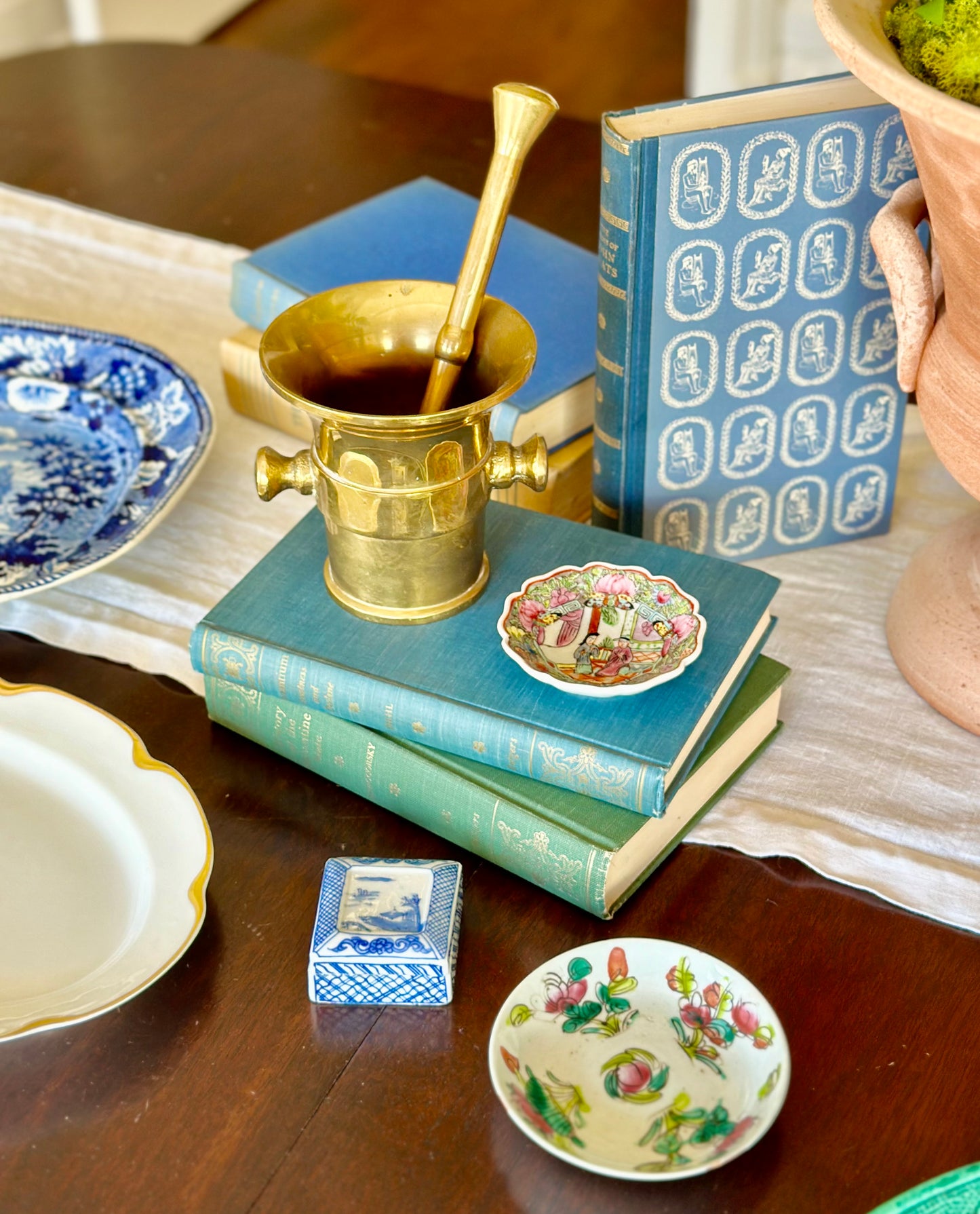 Vintage Brass Mortar & Pestle