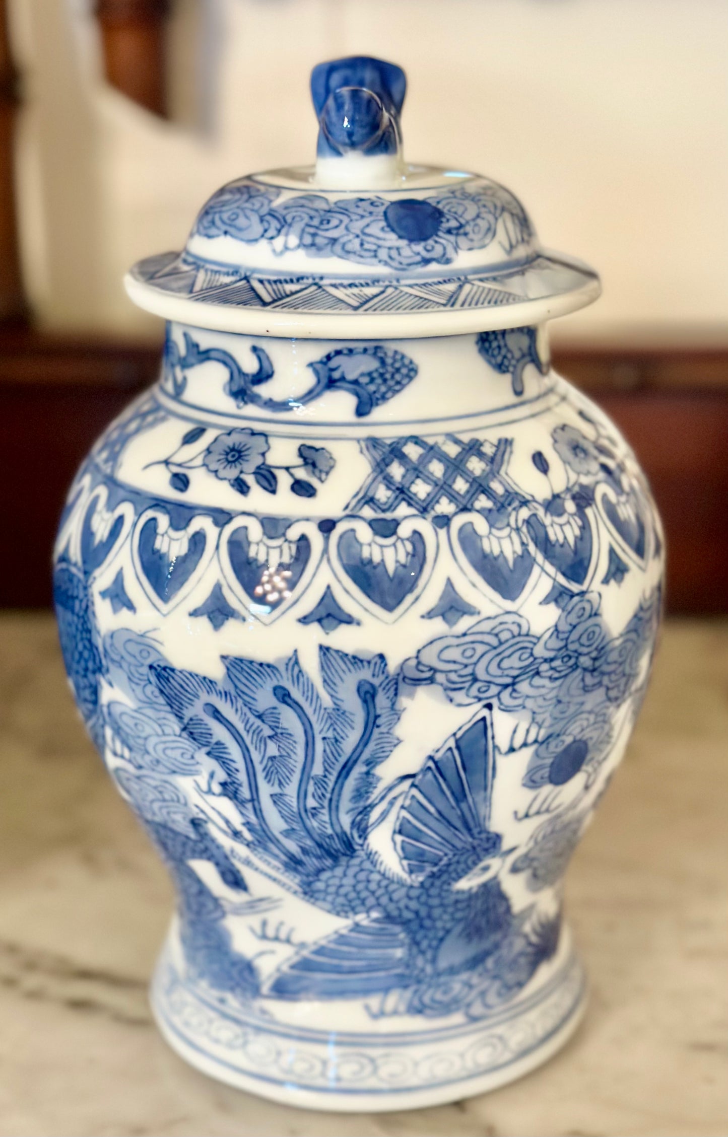 Blue & White Ginger Jar