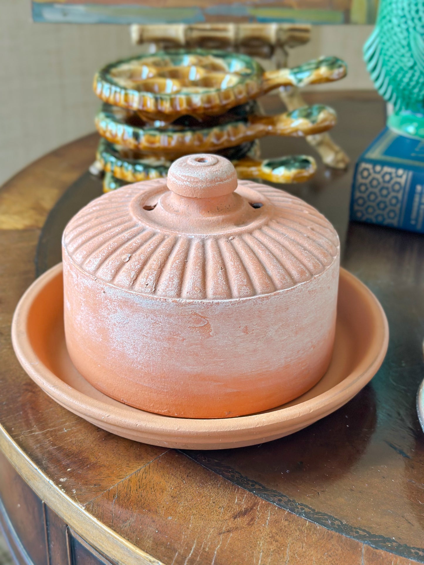 French Terracotta Butter Keeper