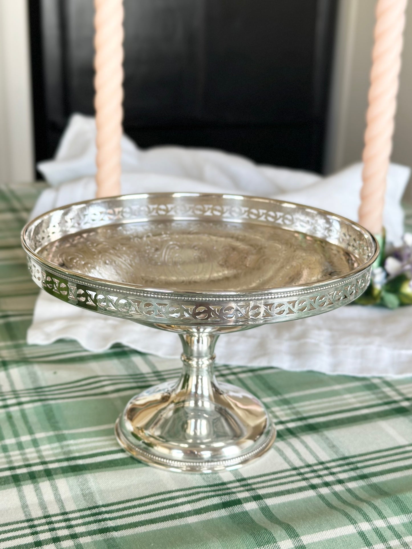 English Silverplate Pedestal Compote
