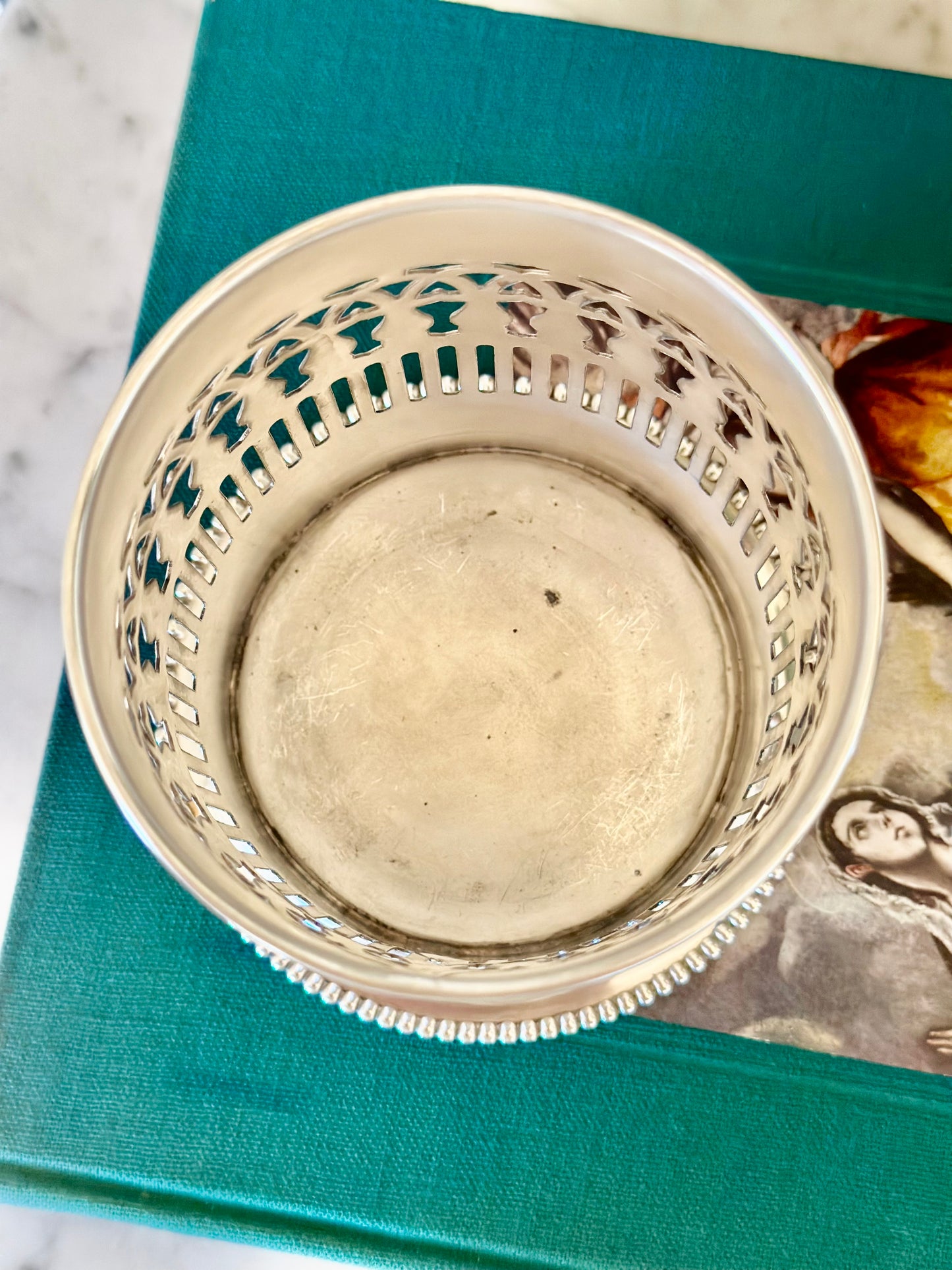 Silverplate Tall Wine Bottle Holder