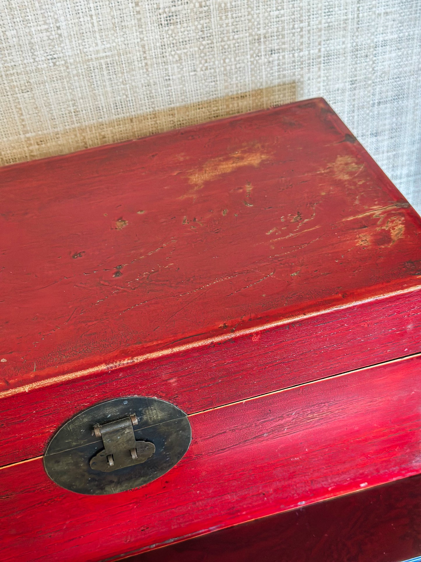 Antique Chinese Lacquered Wooden Box