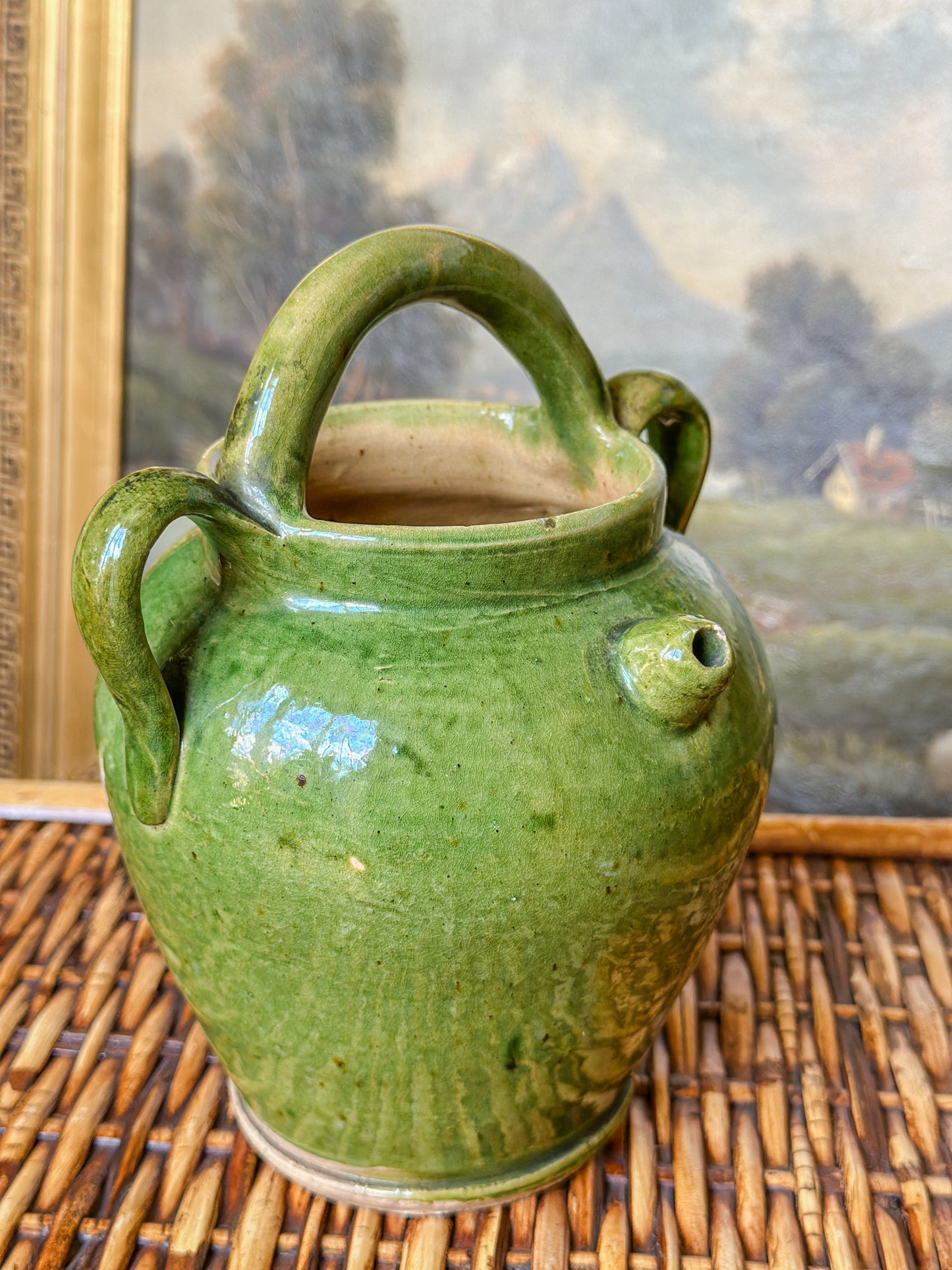 Olive Green Water Jug