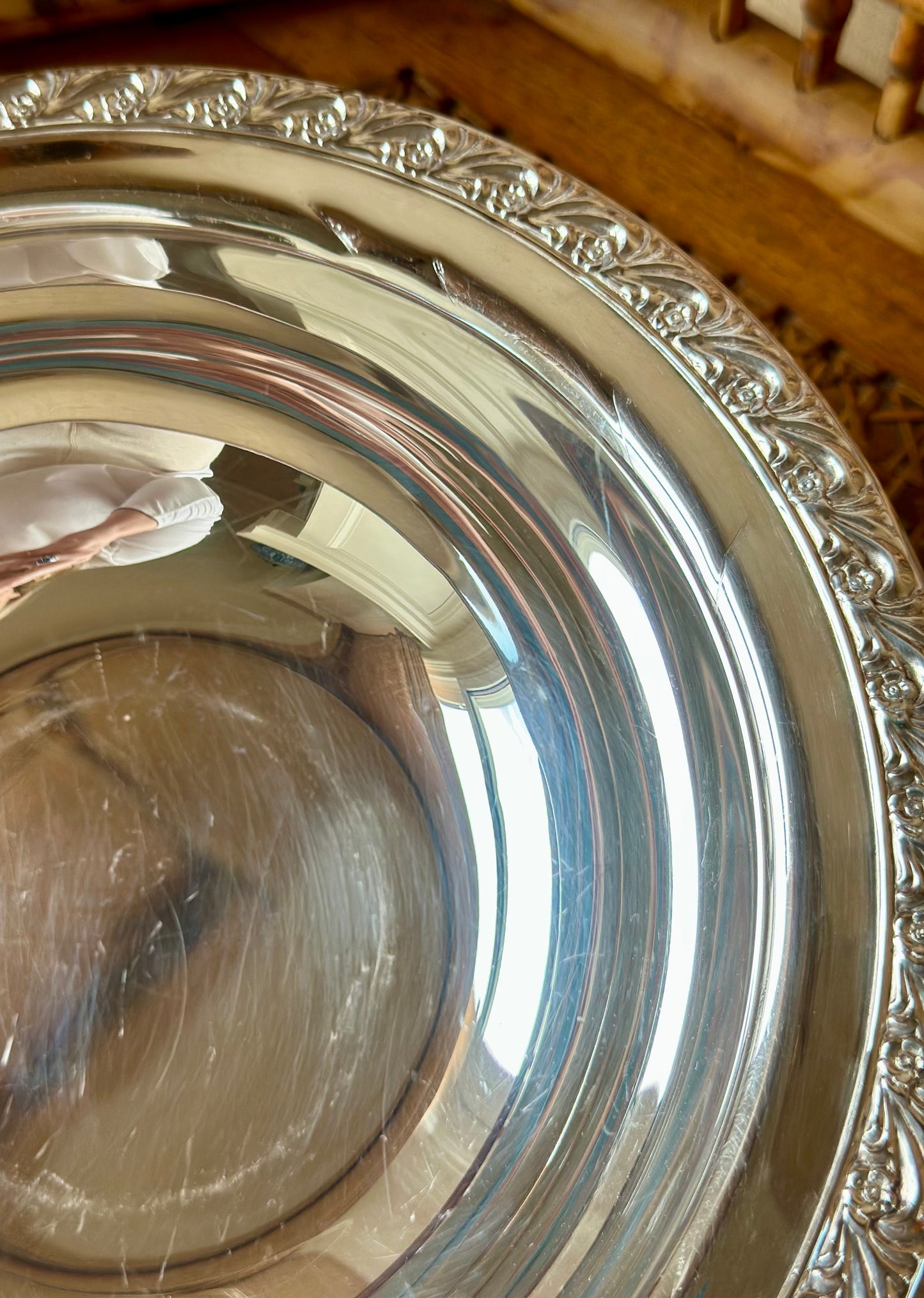 Vintage Silverplate Footed Bowl