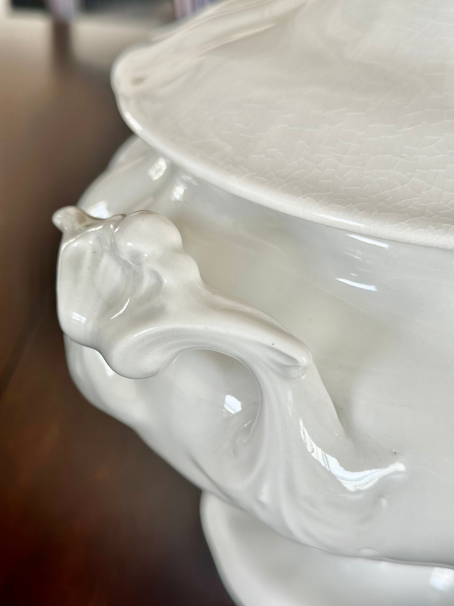 Red Cliff Ironstone Tureen with Ladle
