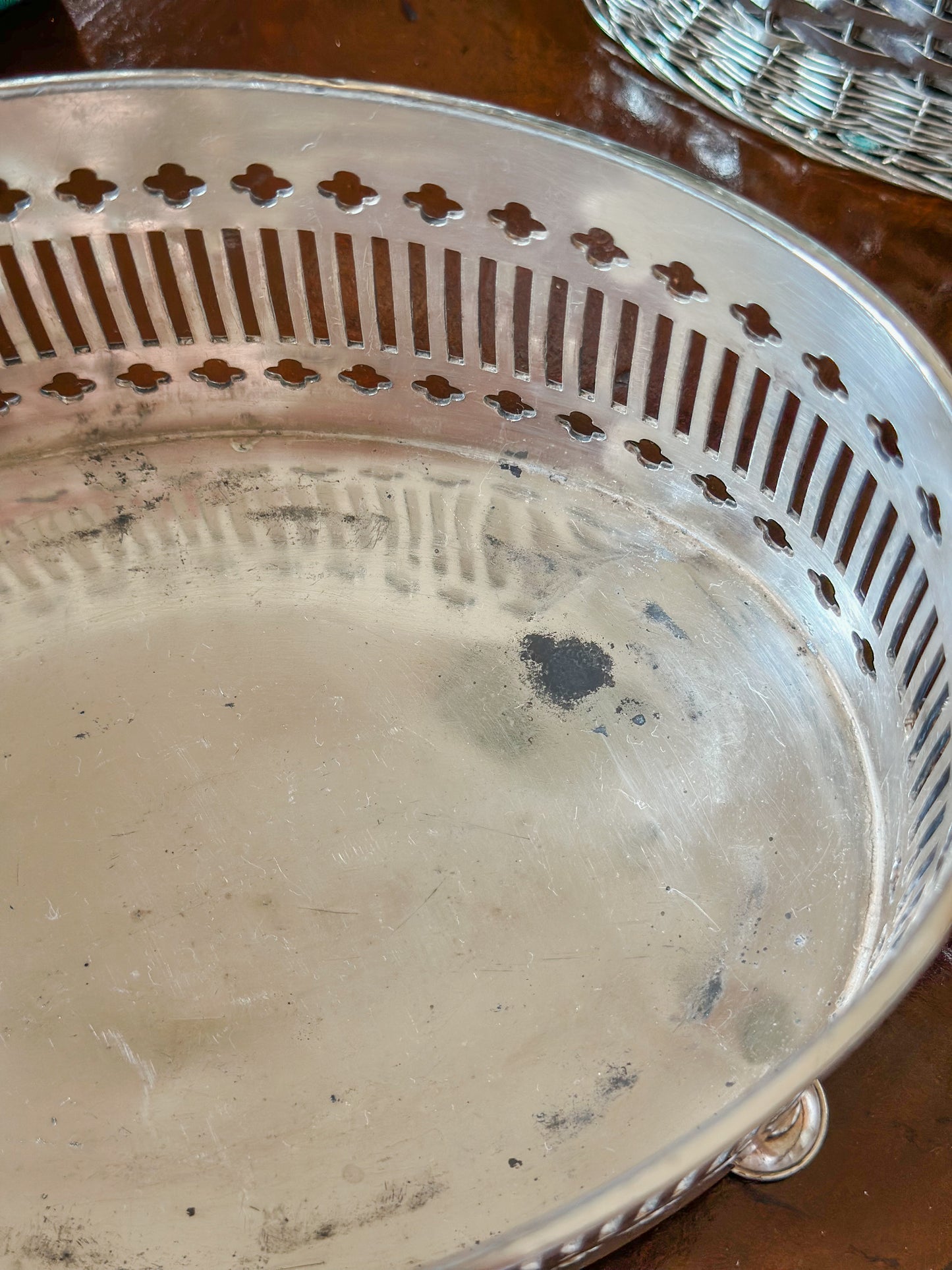 Silverplate Footed Jardinière