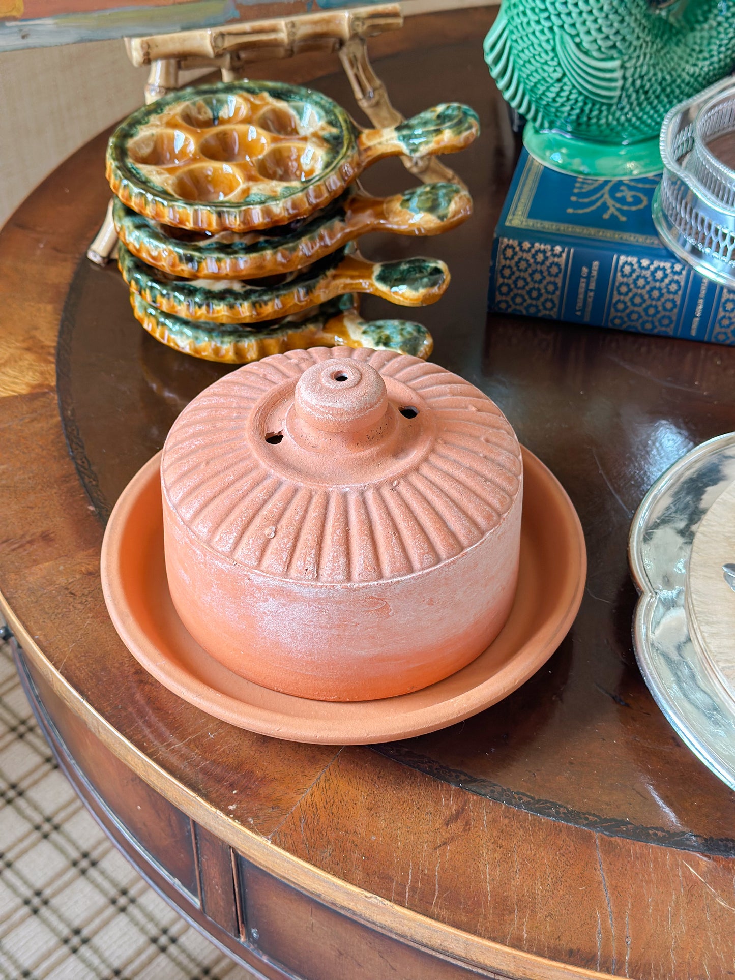 French Terracotta Butter Keeper