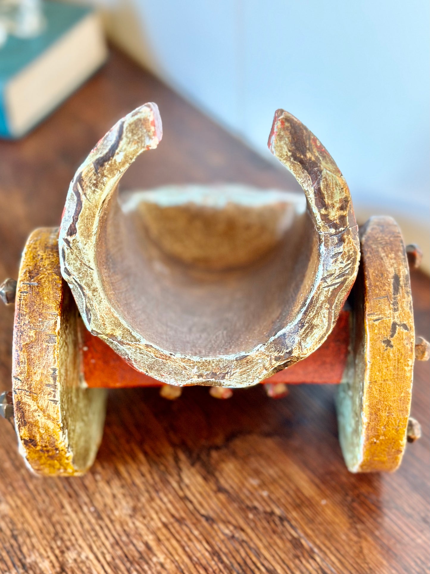 Spanish Hand-Painted Carnival Cannon Wine Bottle Holder