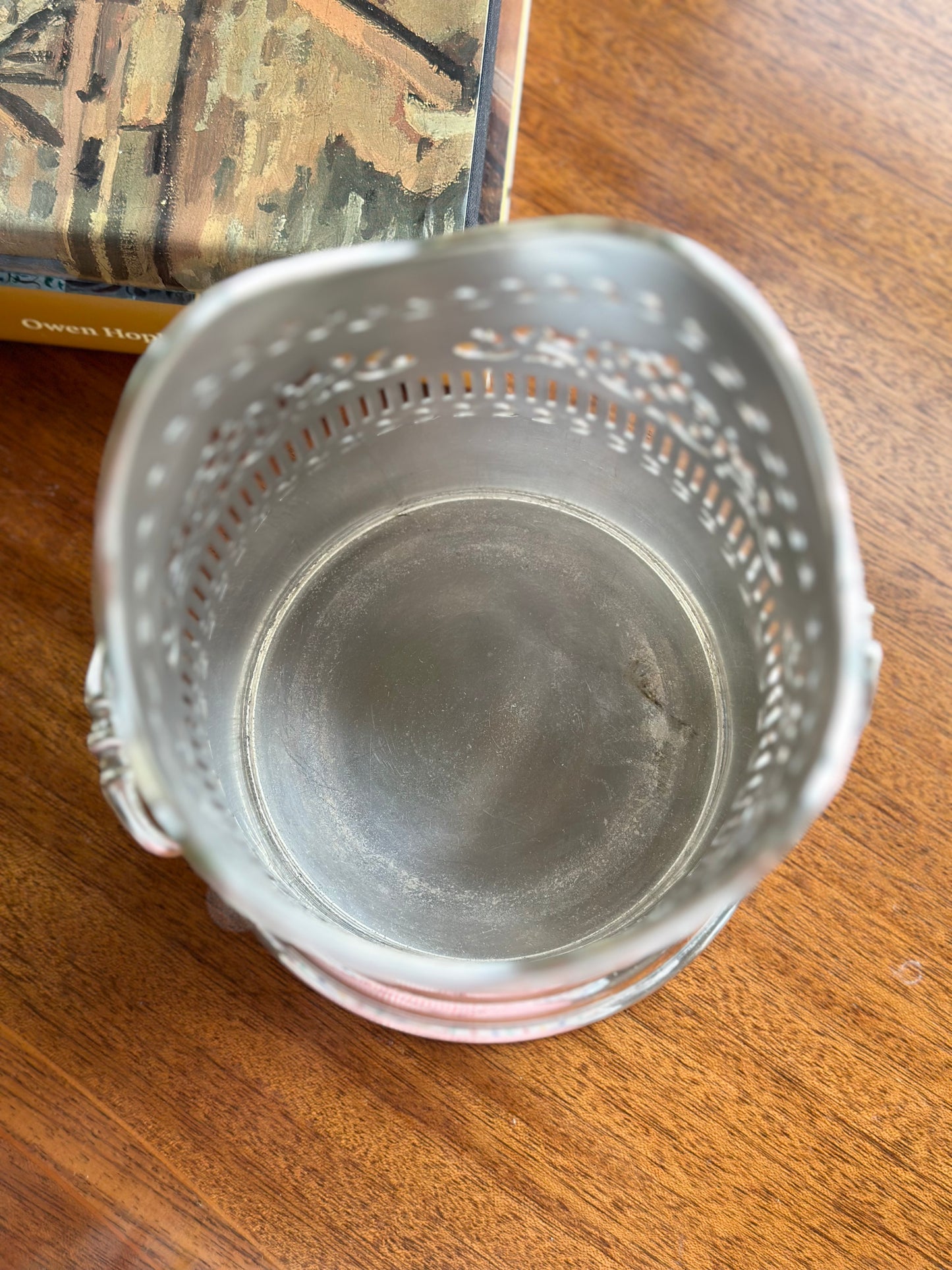 Tall Silverplate Wine Bottle Holder