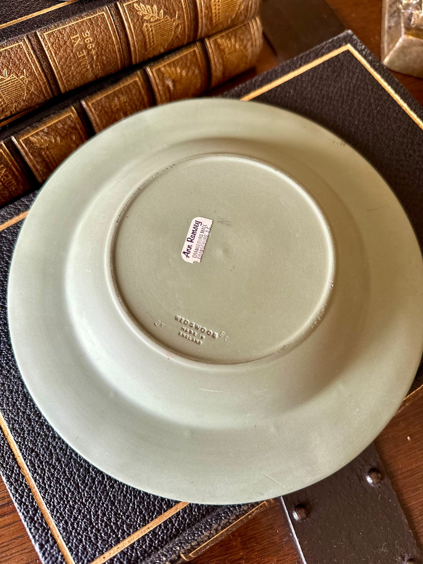 Wedgwood Celadon Jasperware ‘Executive’ Ashtray
