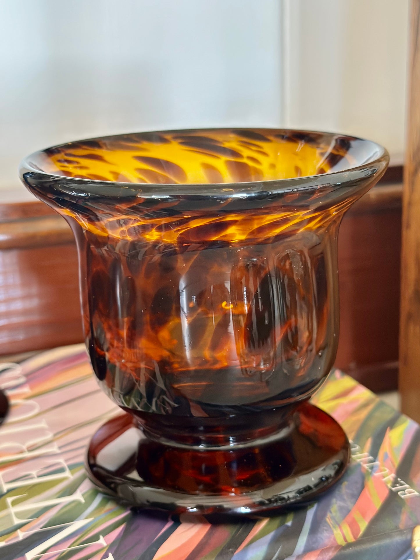 Tortoise Glass Candle Holder