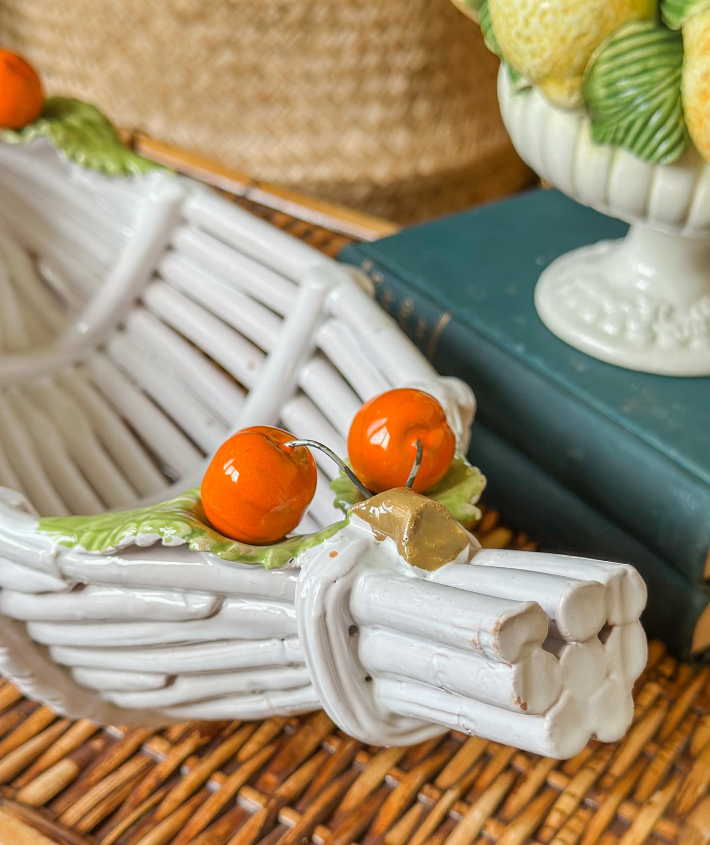 Italian Porcelain Basket