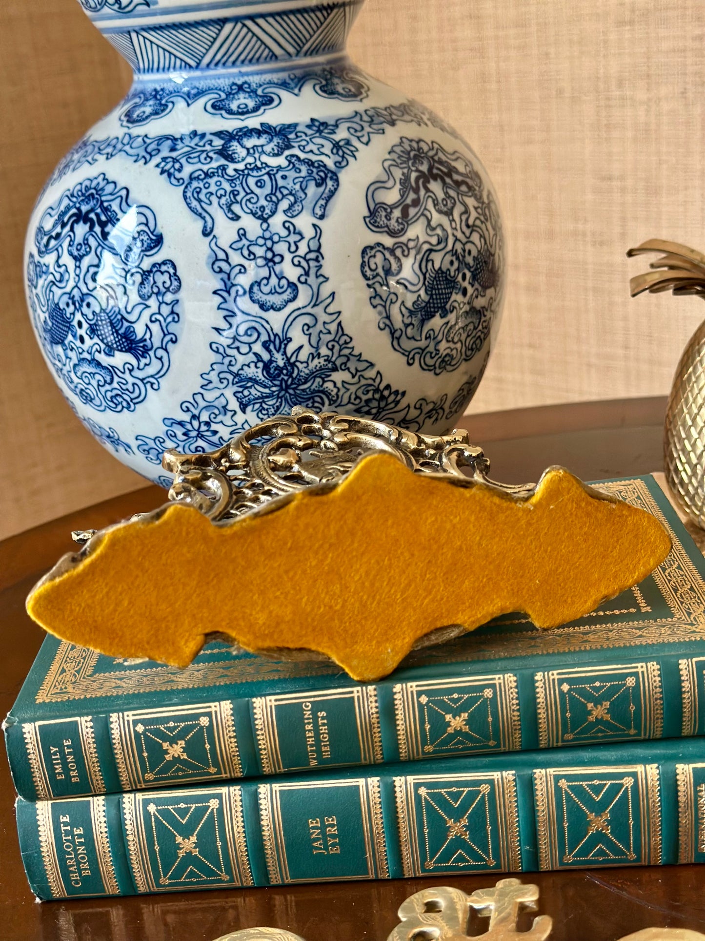 Ornate Brass Letter Holder