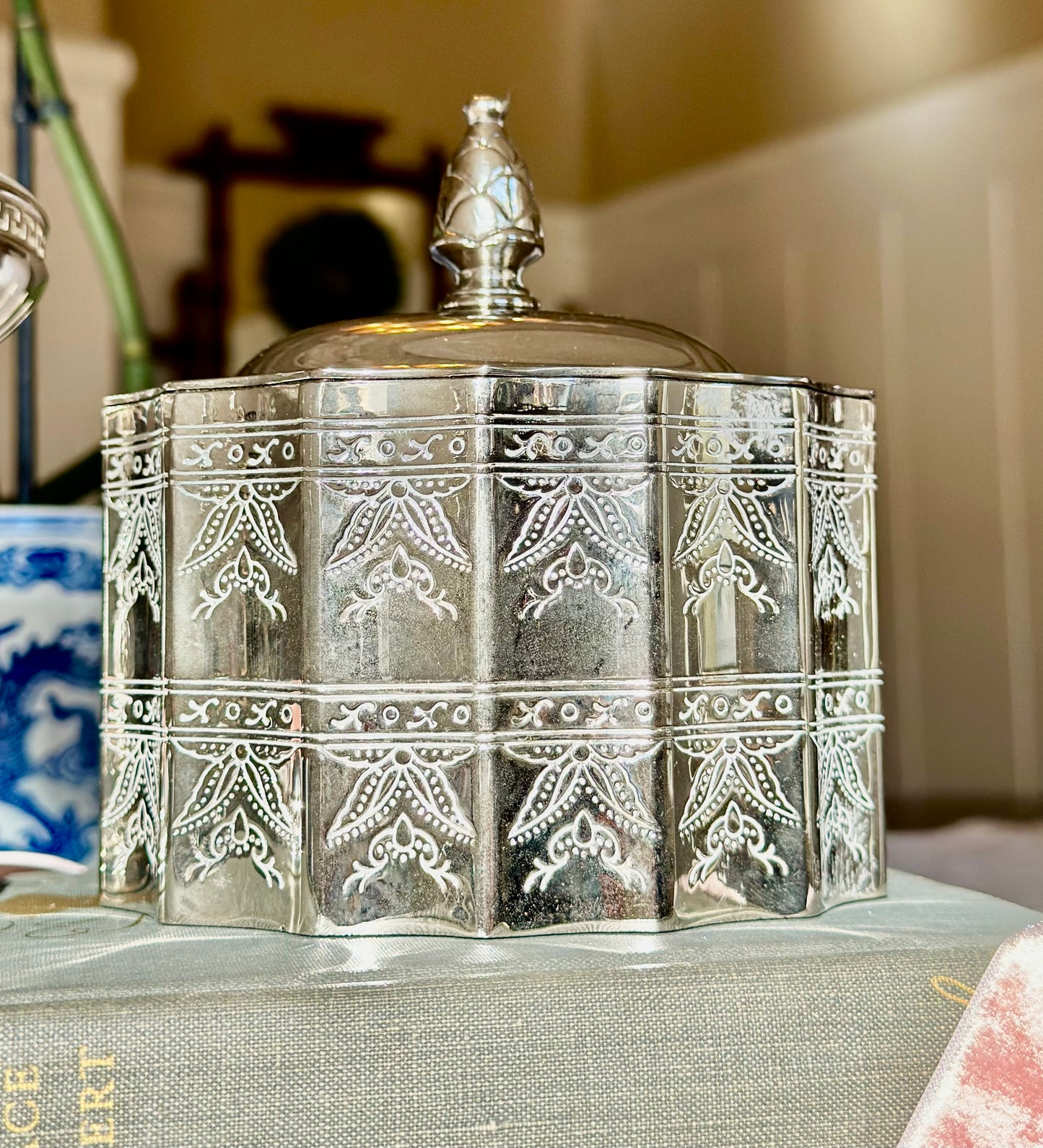 Vintage Silverplate Trinket Box