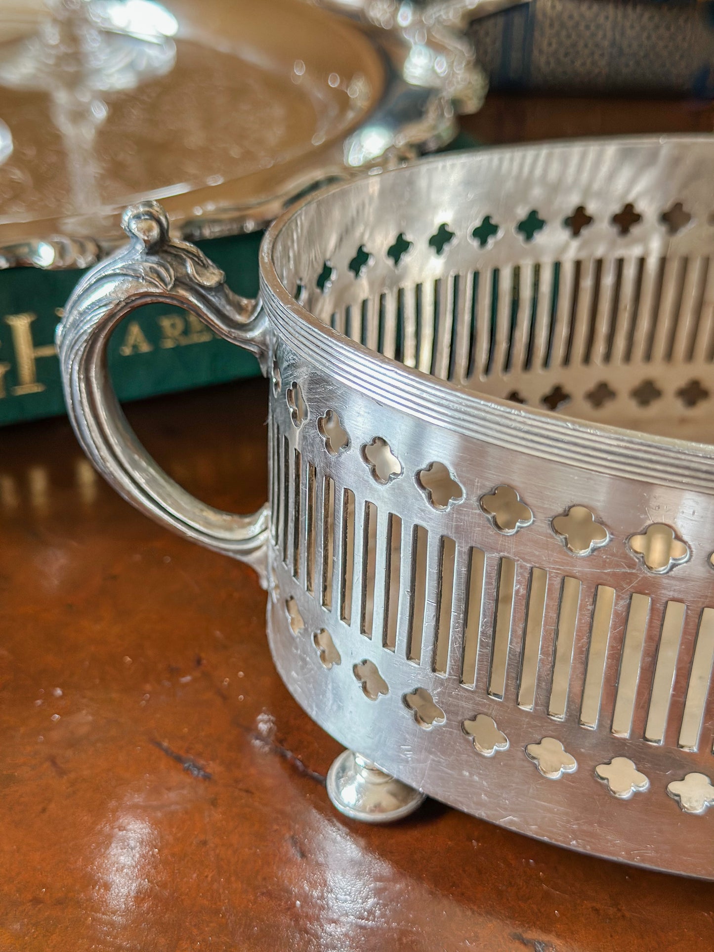 Silverplate Footed Jardinière