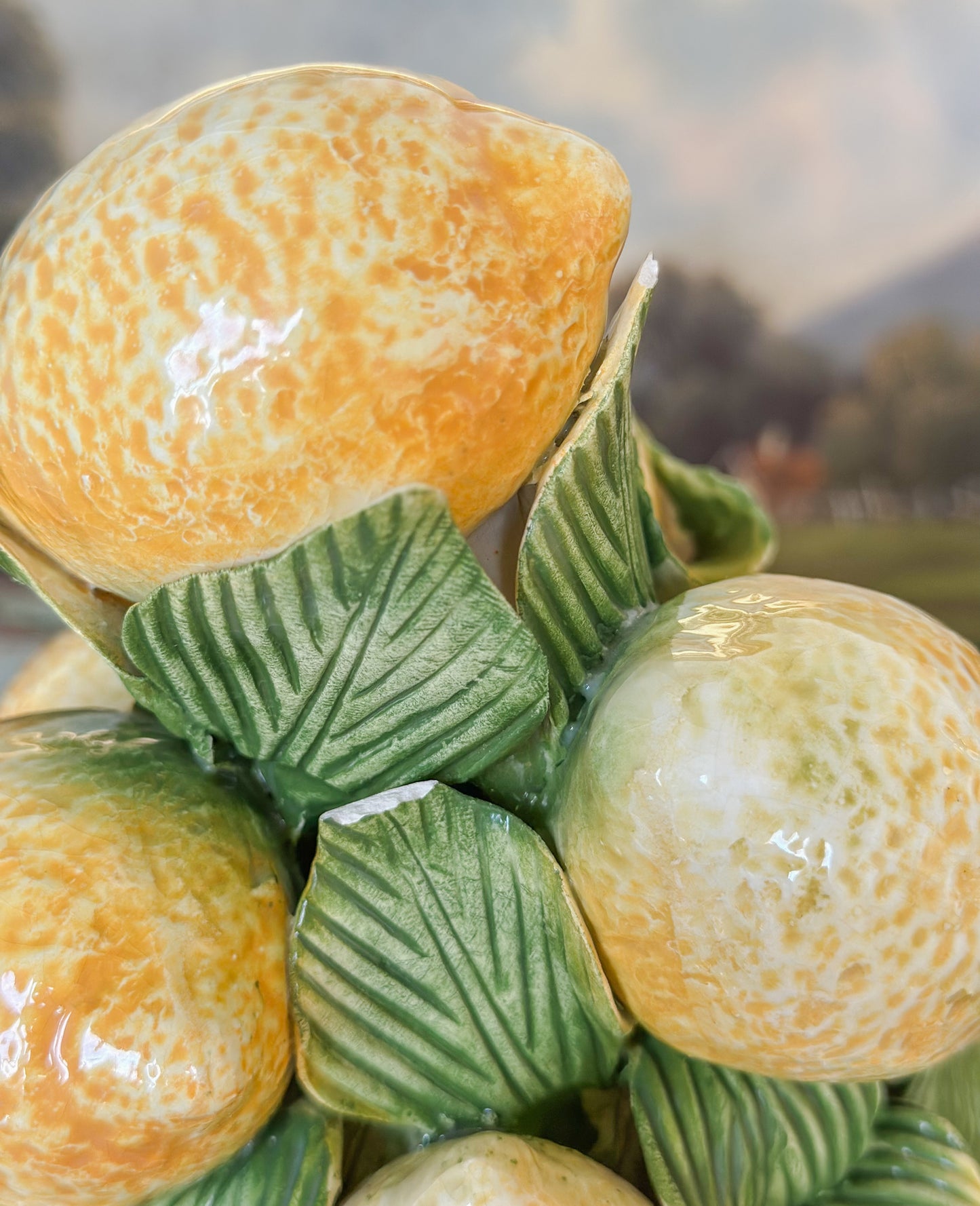 Italian Porcelain Lemon Topiary