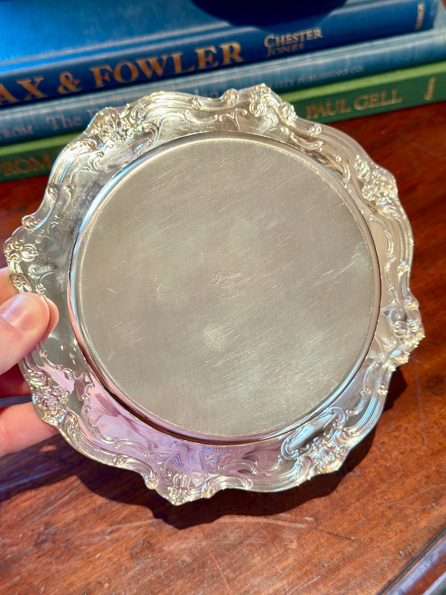 Vintage Silverplate Wine Bottle Coaster