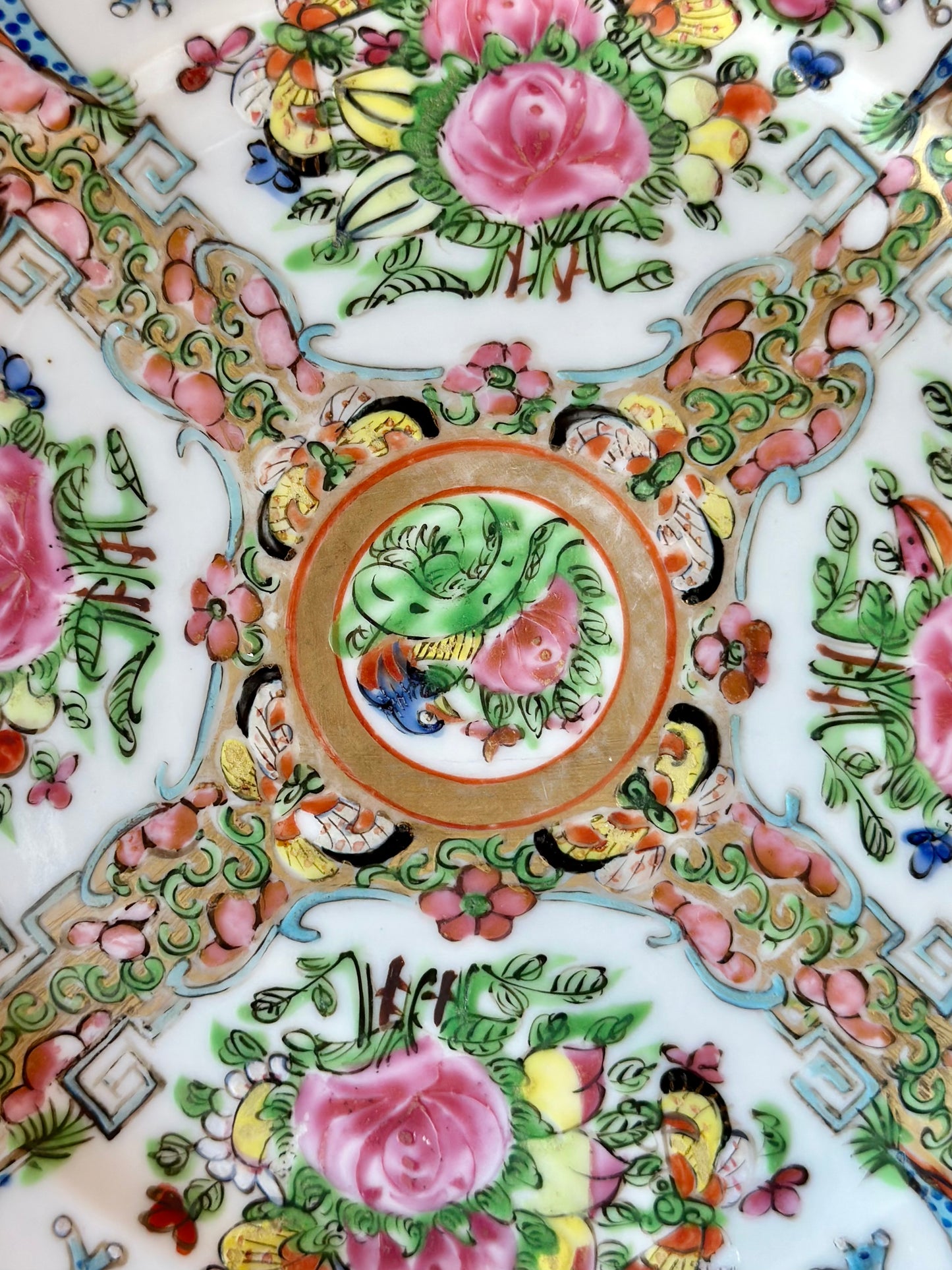 Famille Rose Canton Plate (8.5”)
