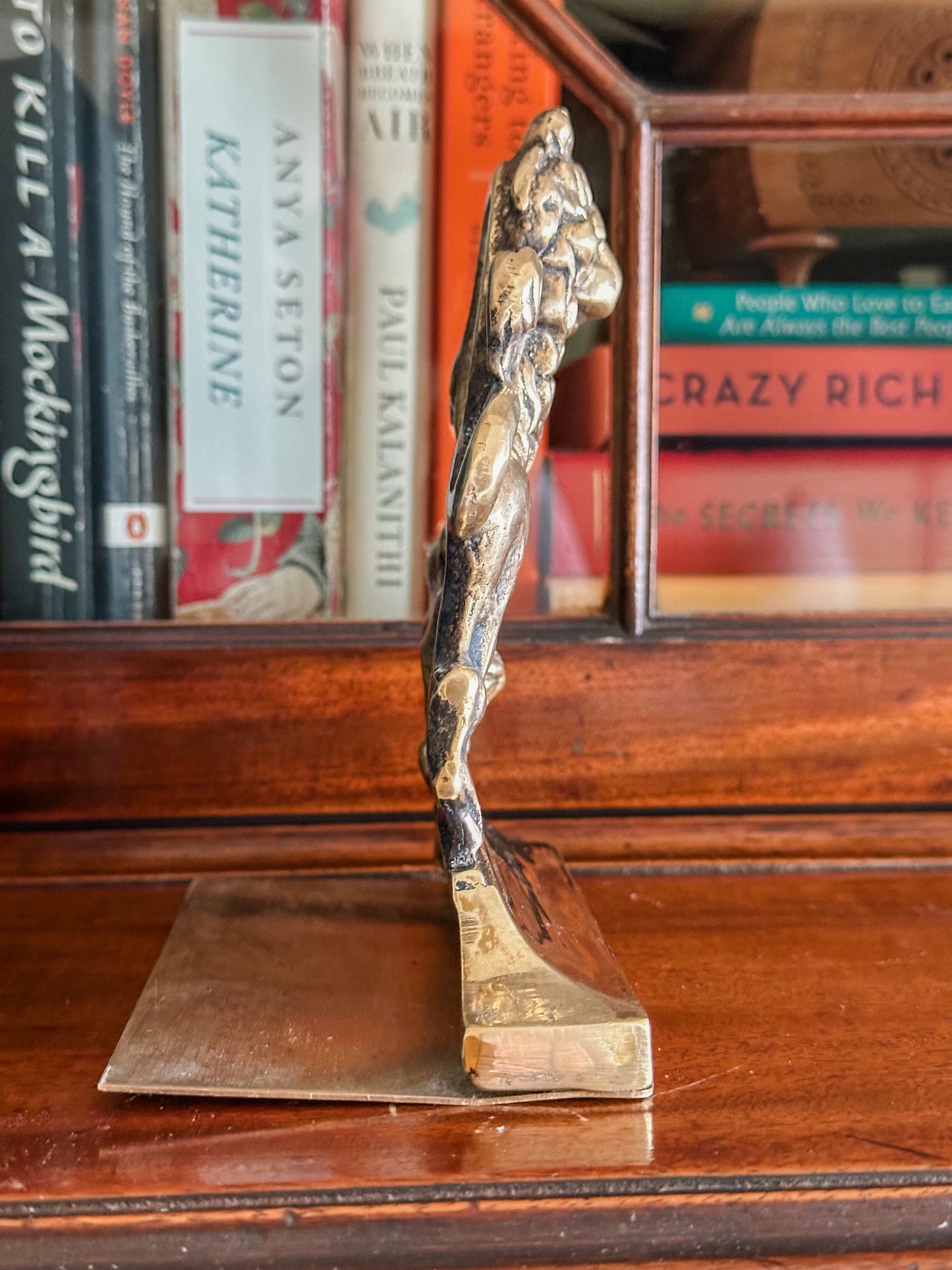 British Royal Heraldic Brass Bookends