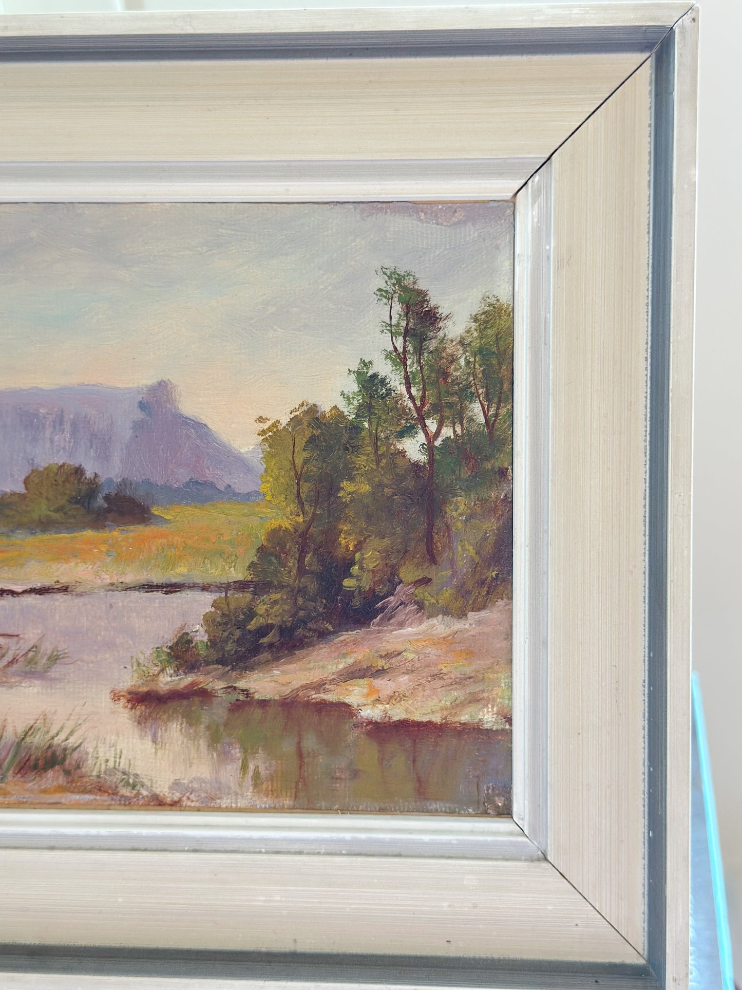‘View of Table Mountain from Cape Fear’ Oil Painting