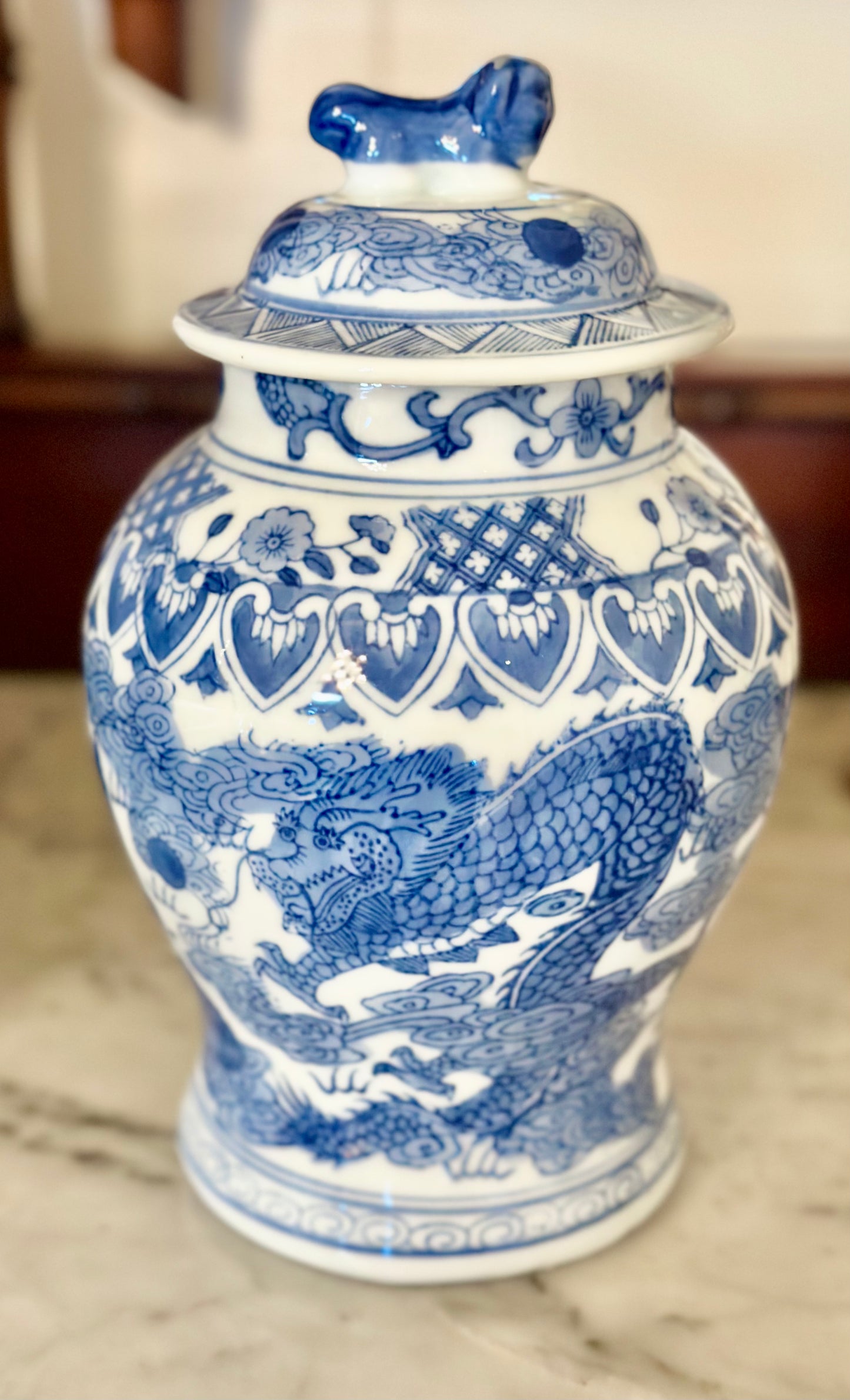 Blue & White Ginger Jar