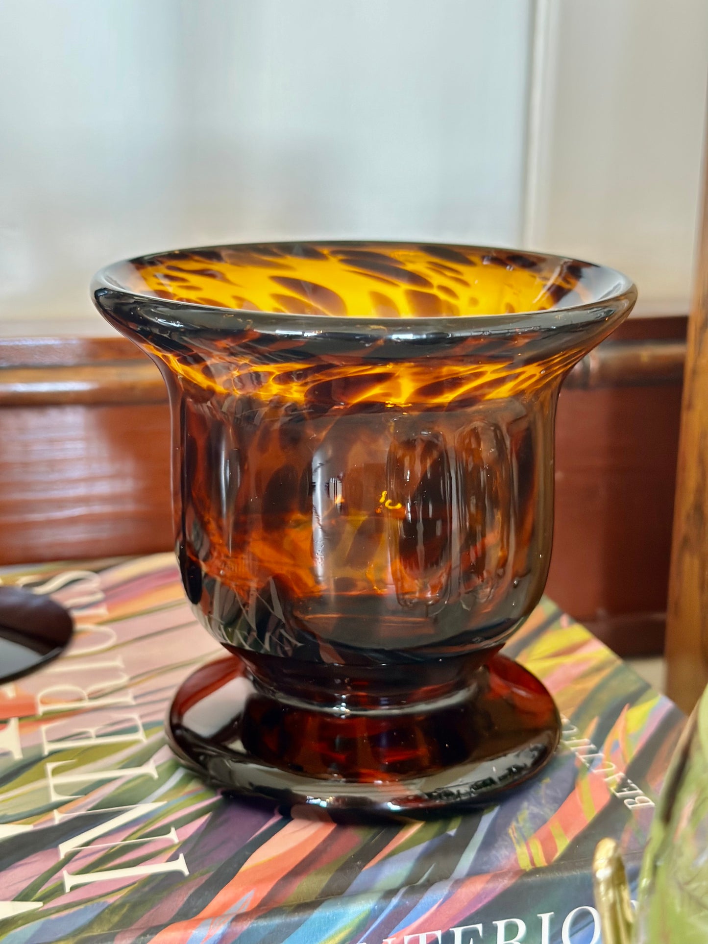 Tortoise Glass Candle Holder