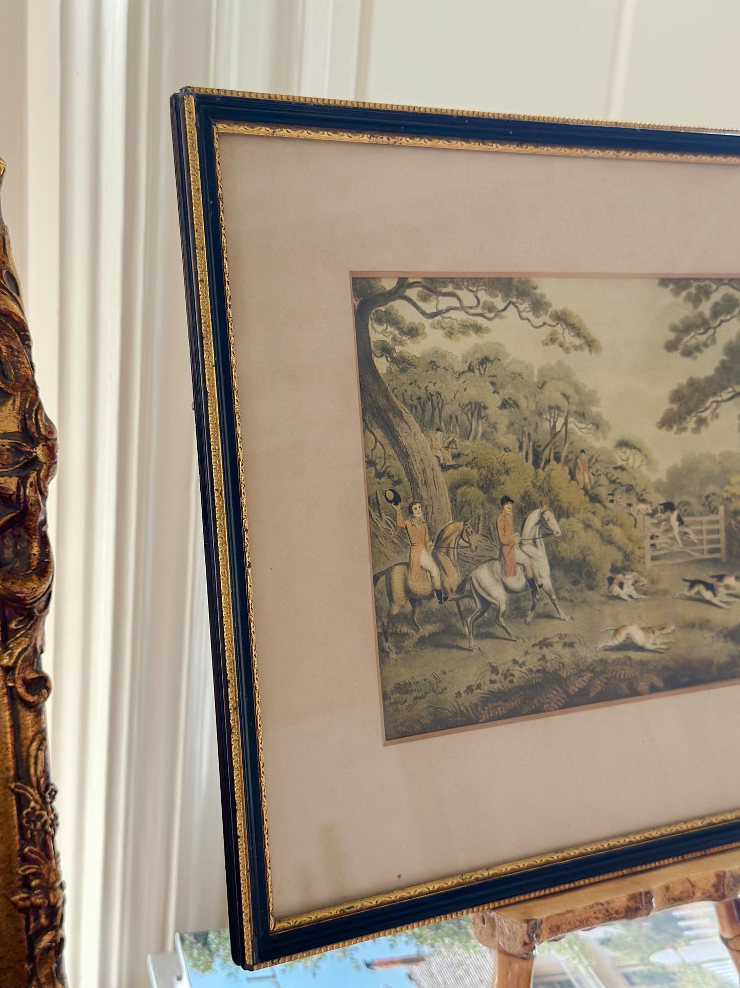 “Breaking Cover” Framed Vintage Print