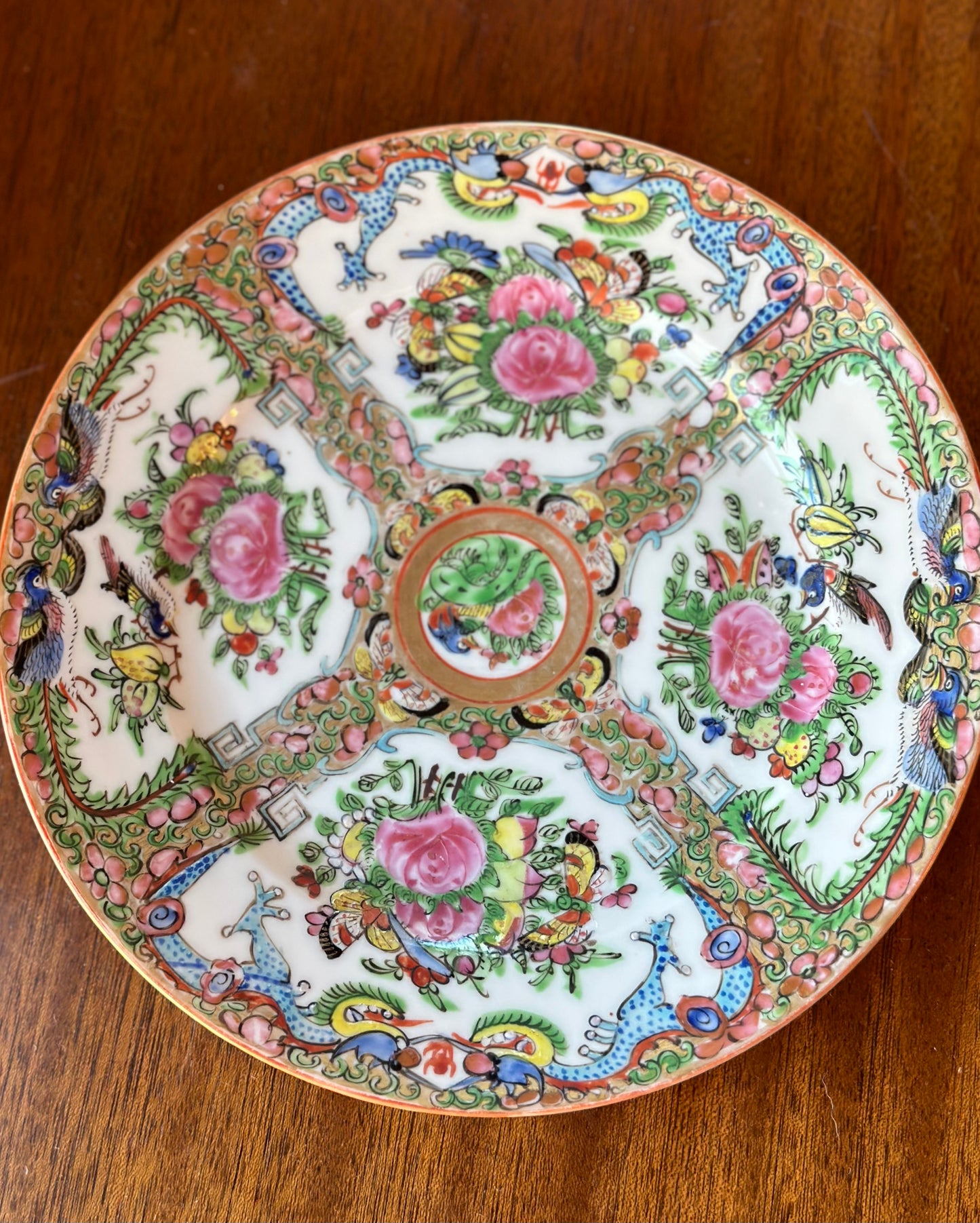 Famille Rose Canton Plate (8.5”)
